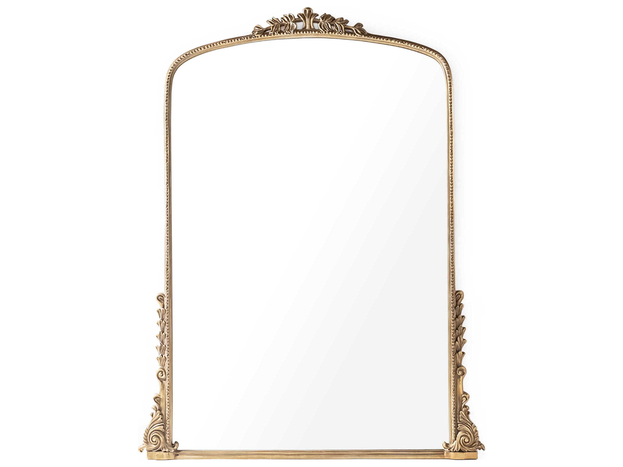 Zentique Jules Distressed Gold Wall Mirror Vertical