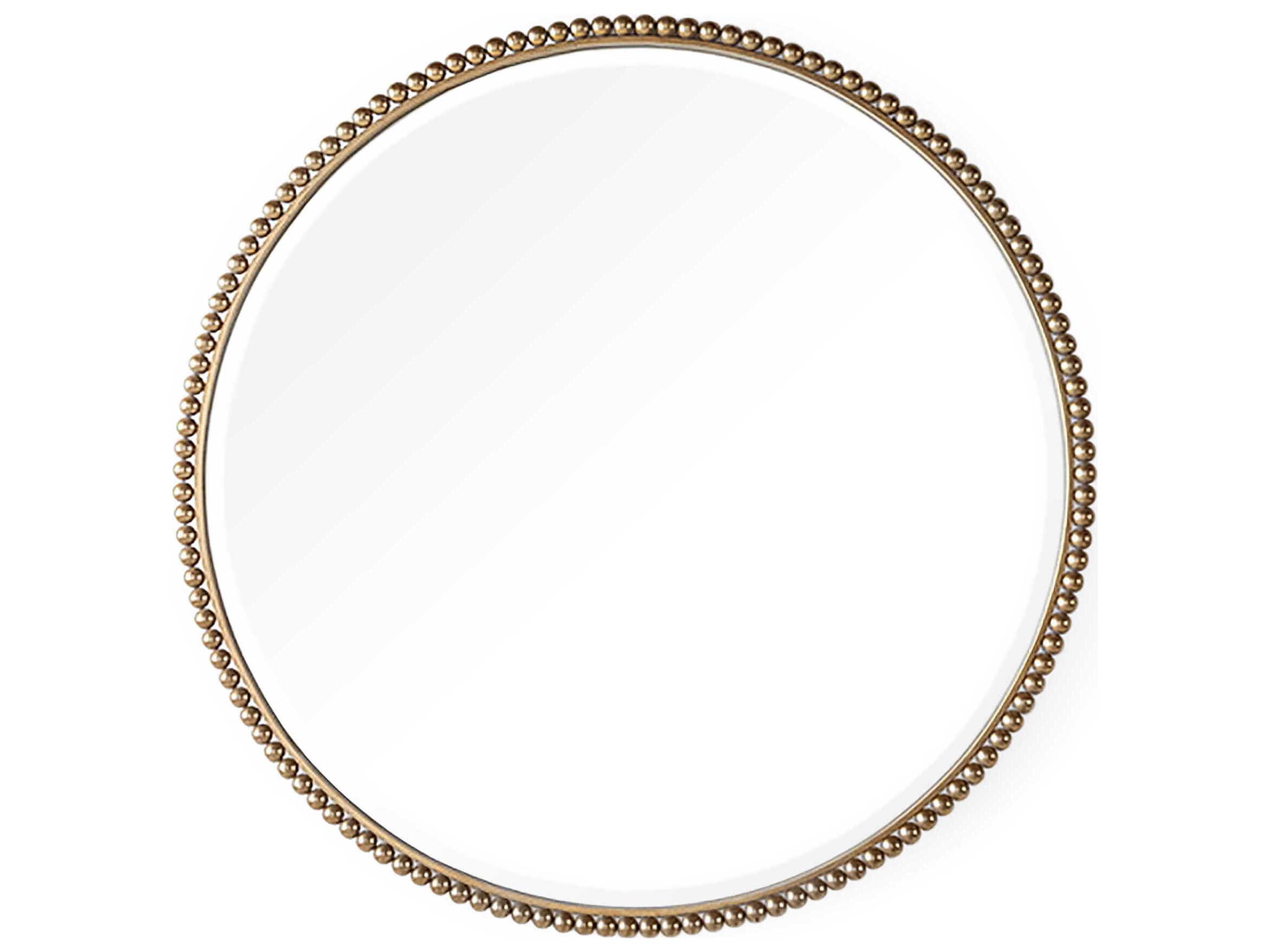 Zentique Eres Antique Gold Wall Mirror Round