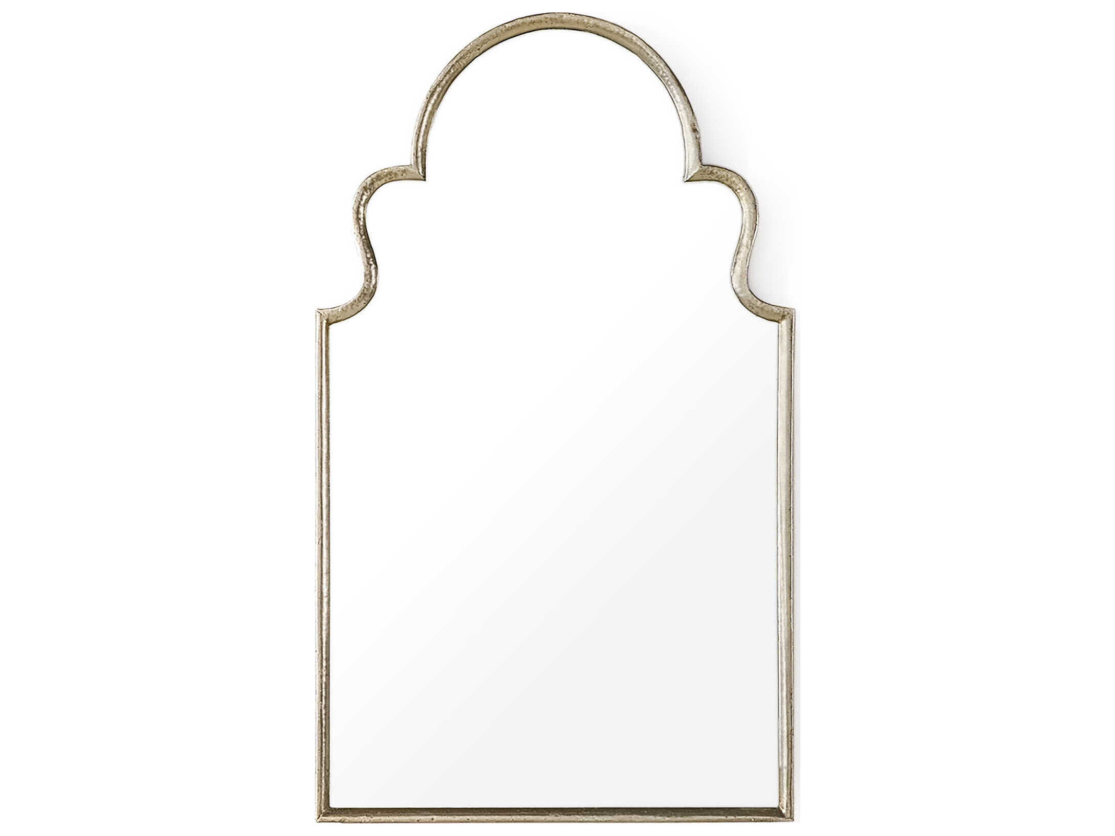 Zentique Juno Distressed Silver Floor Mirror Vertical