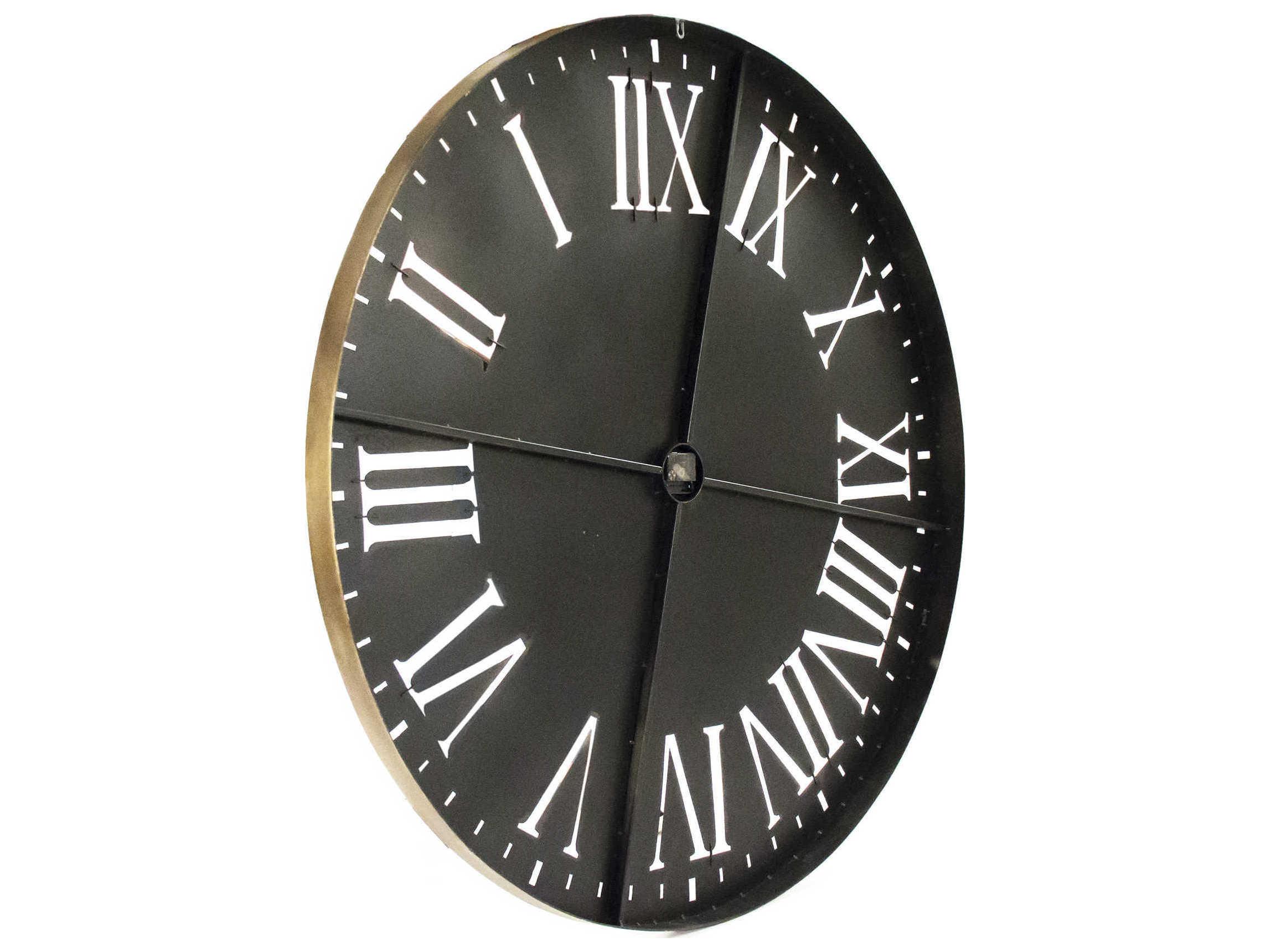 Zentique Distressed Gold Laure Wall Clock