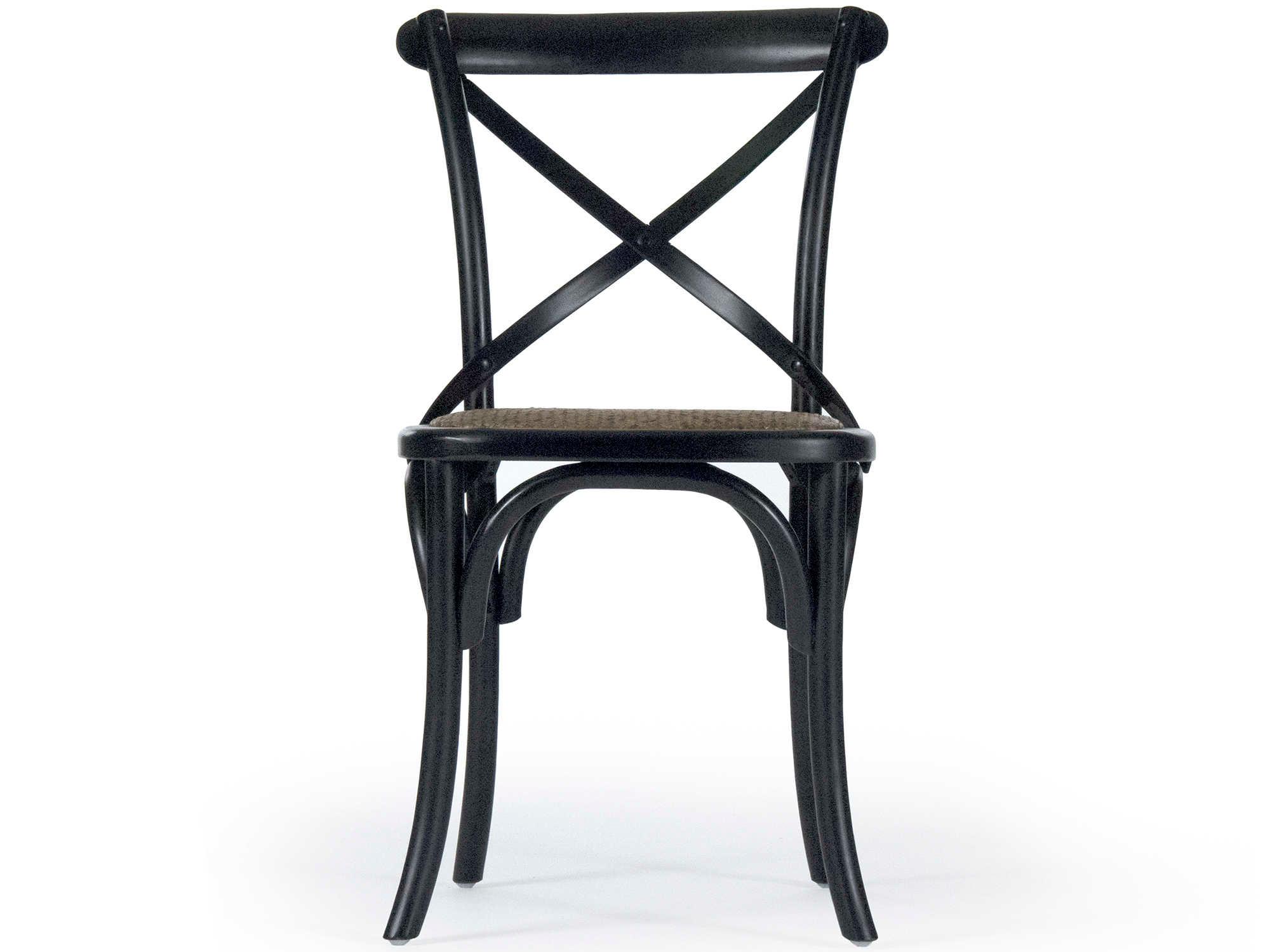 Zentique Parisienne Birch Wood Black Side Dining Chair