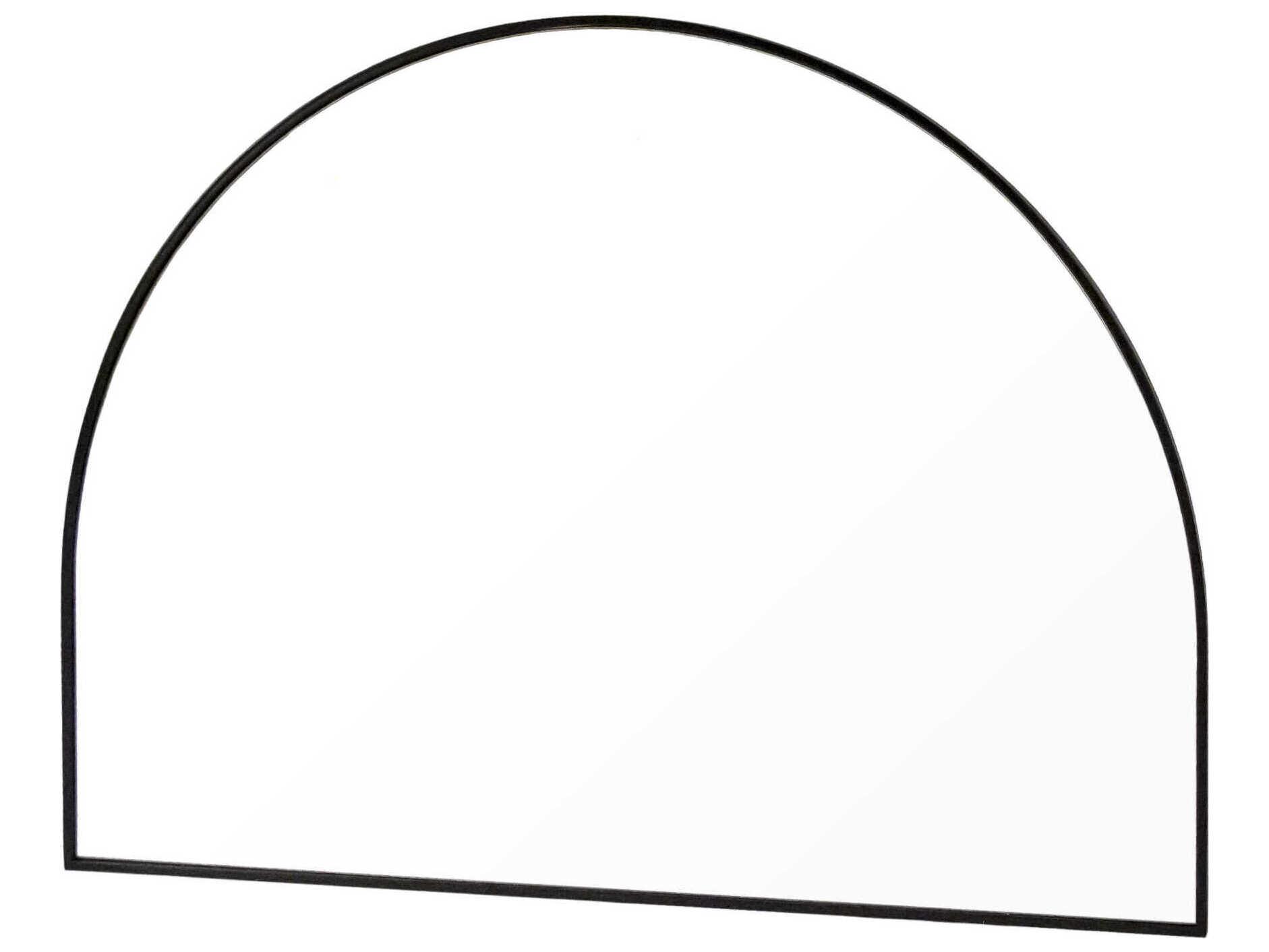 Zentique Iron Arched Black Wall Mirror