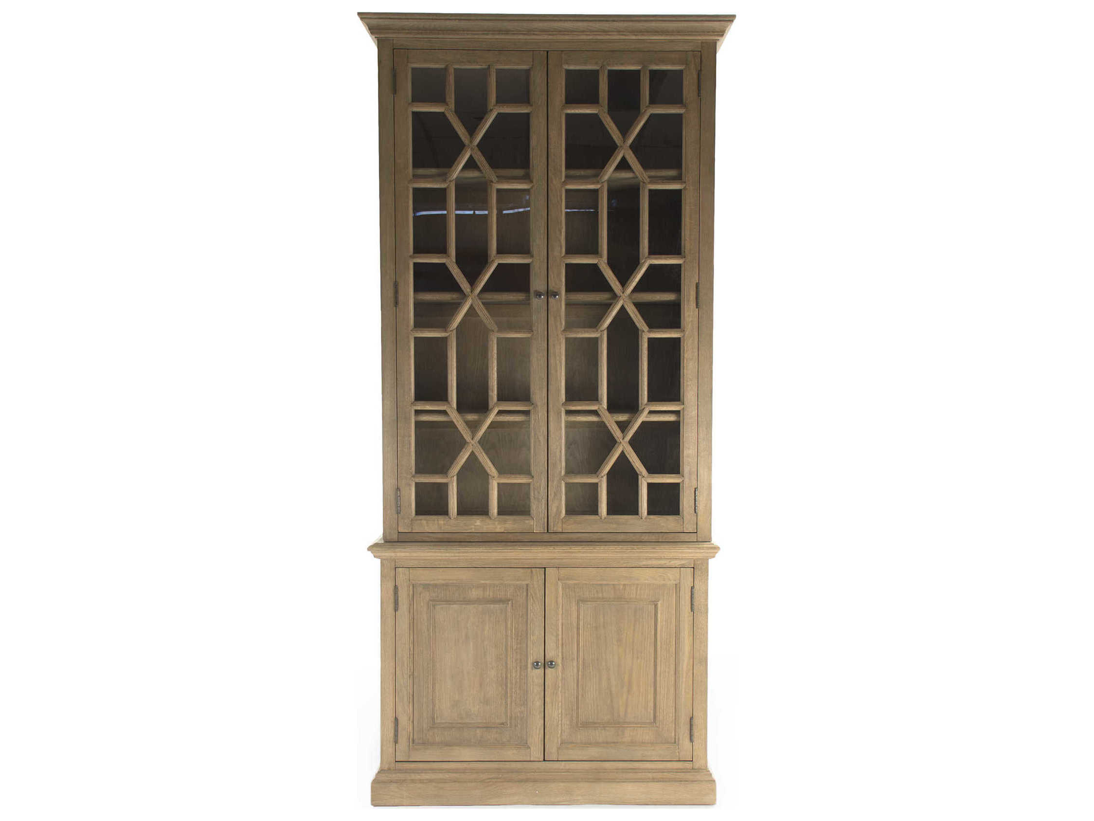 Zentique Oak Wood Reclaimed Display Cabinet