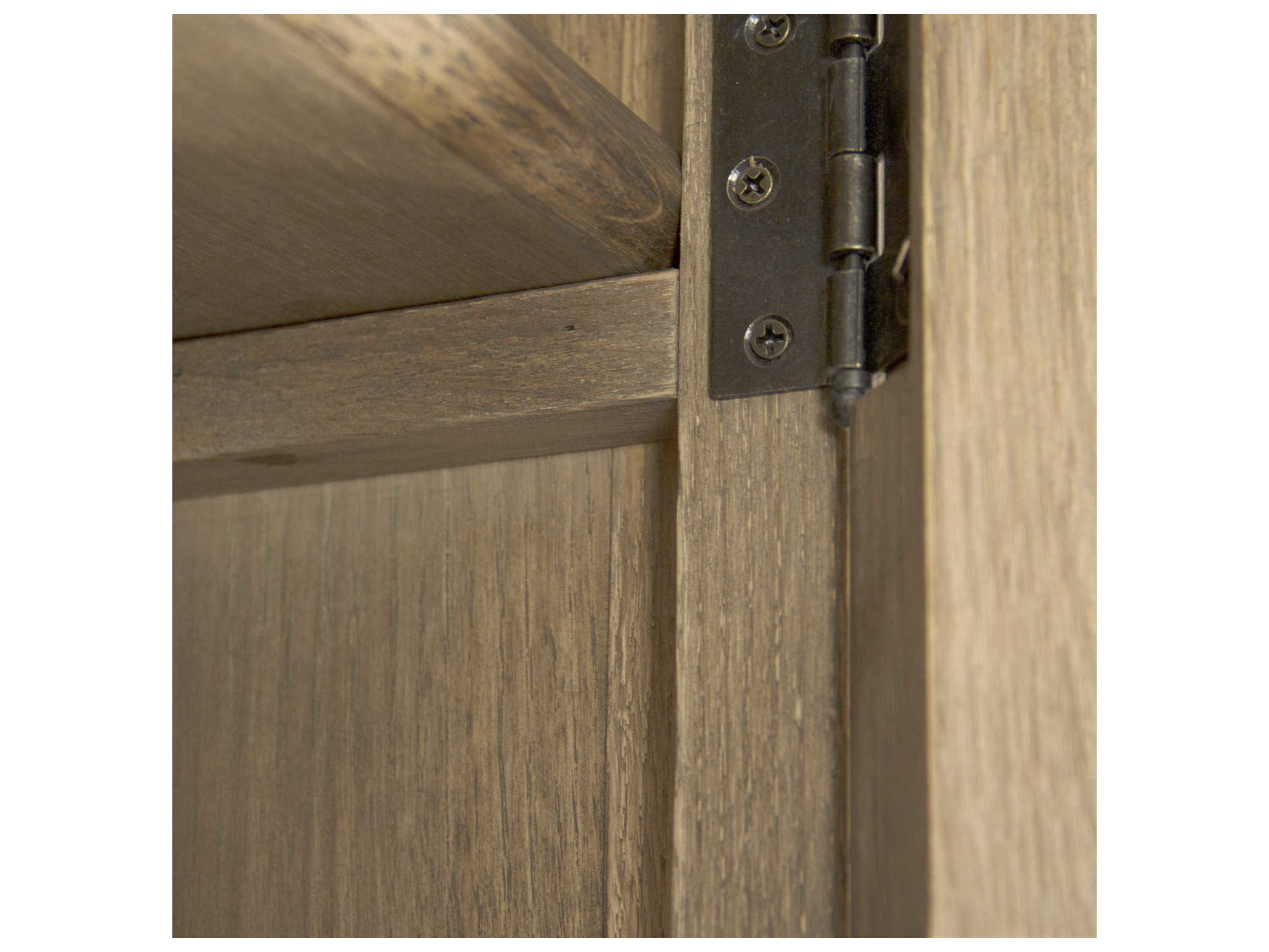 Zentique Oak Wood Reclaimed Display Cabinet