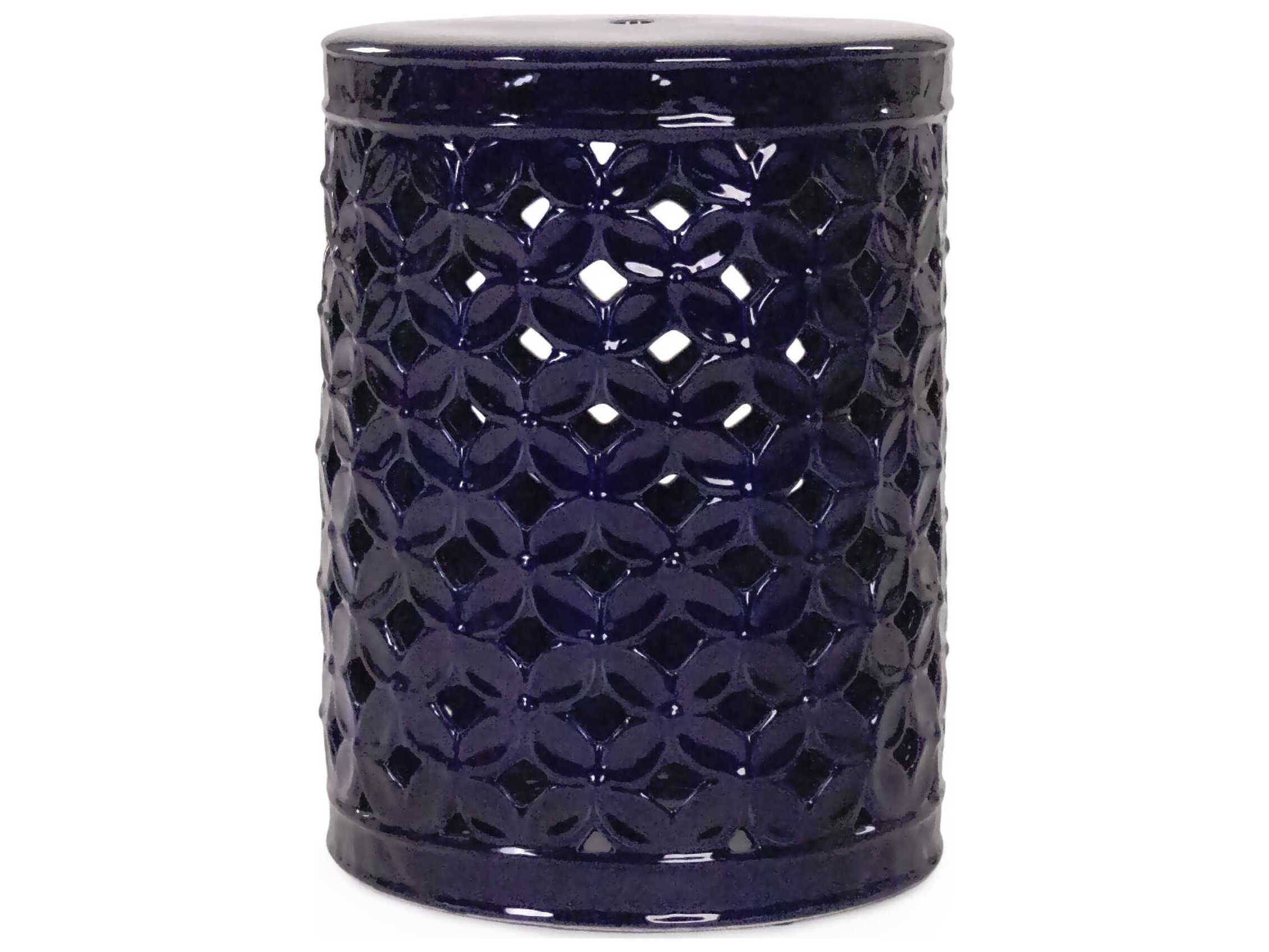 Zentique Garden Blue Accent Stool