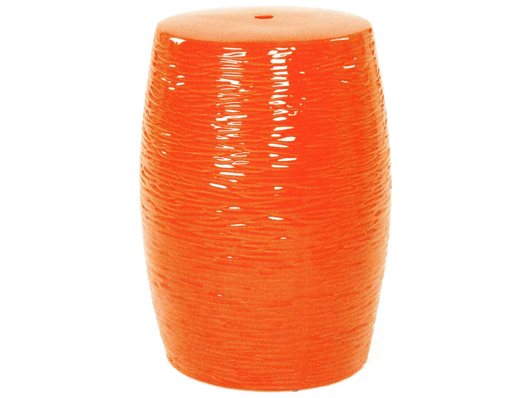 Zentique Garden Orange Accent Stool