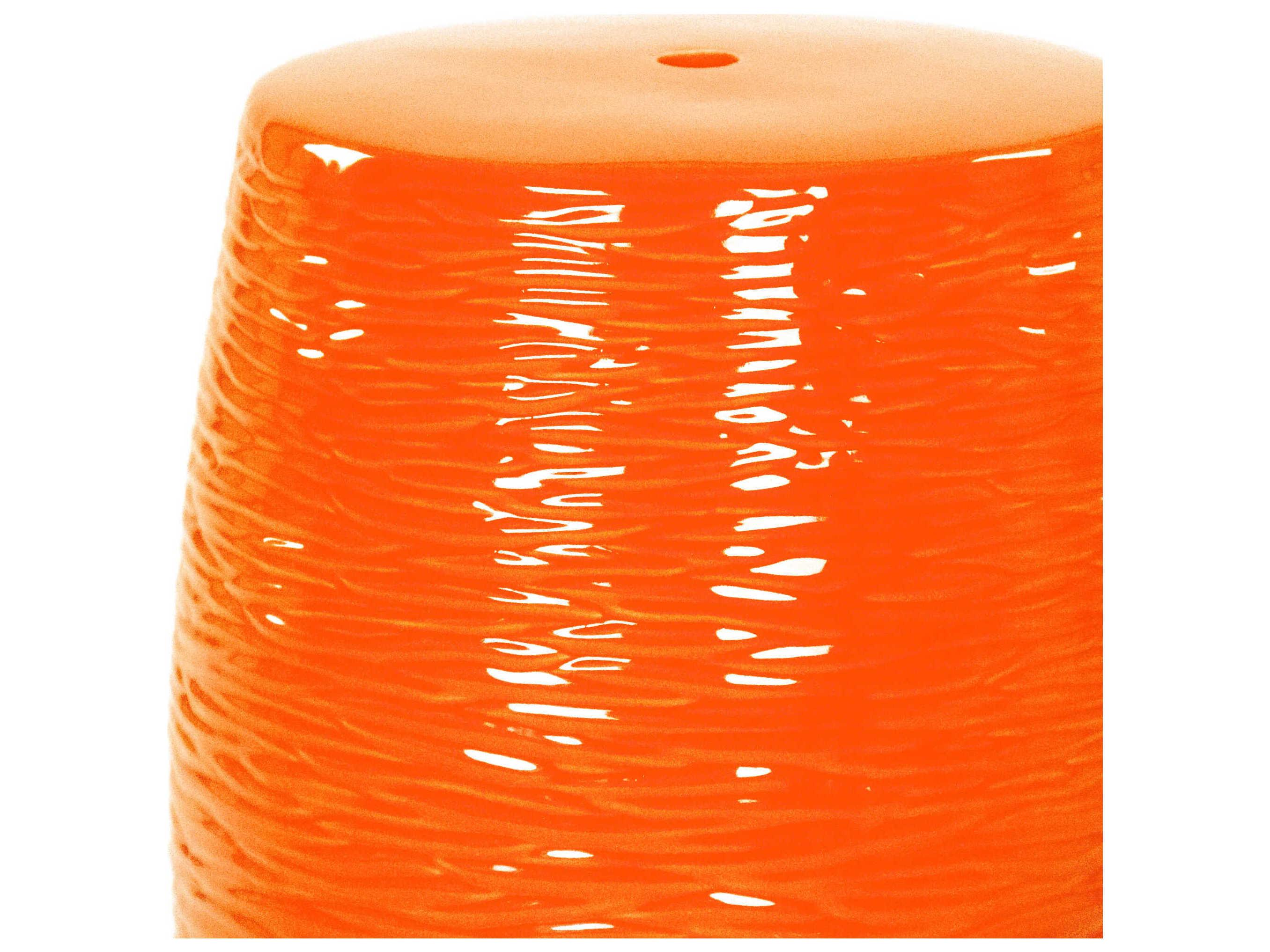 Zentique Garden Orange Accent Stool
