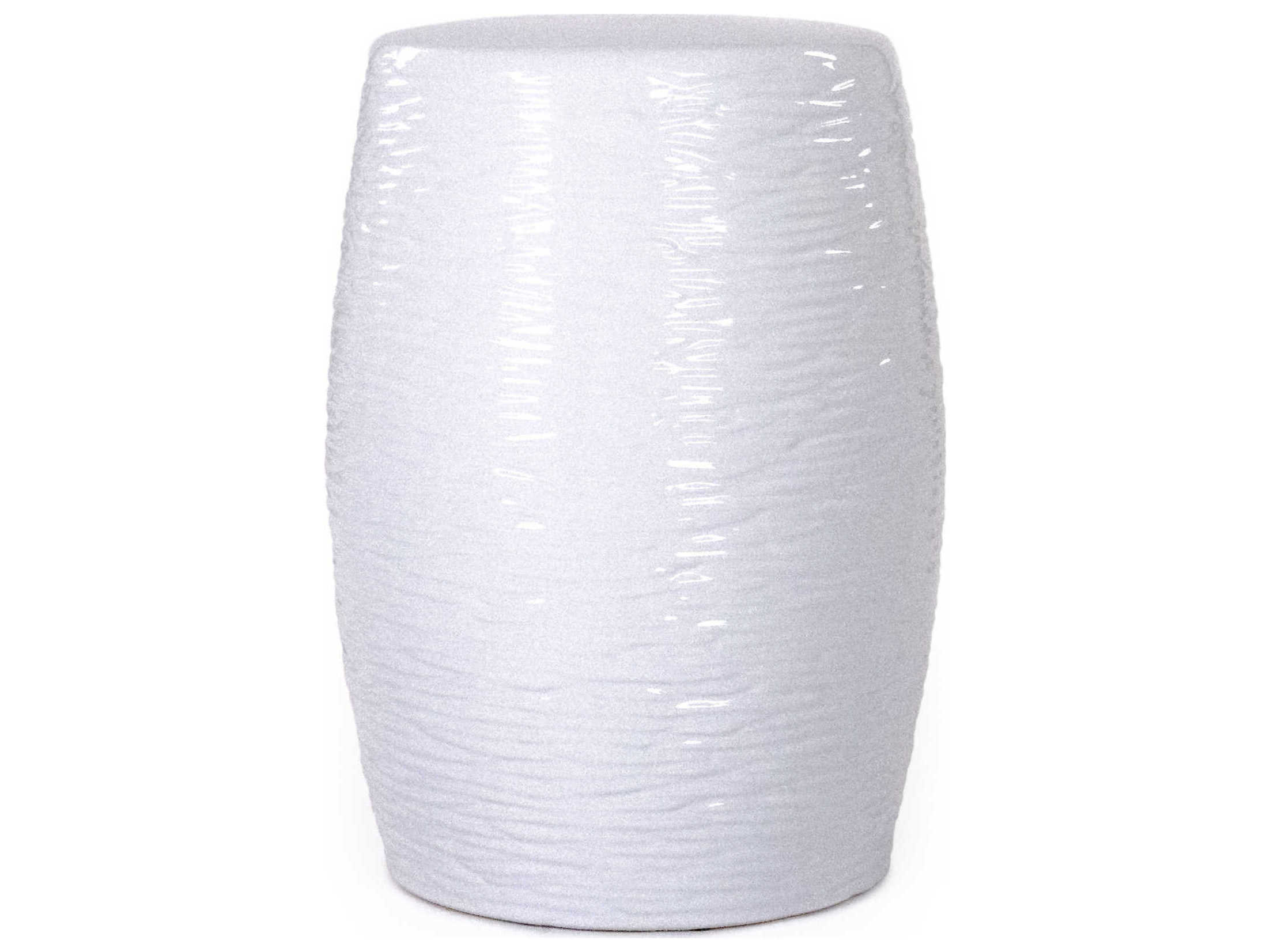 Zentique Garden White Accent Stool