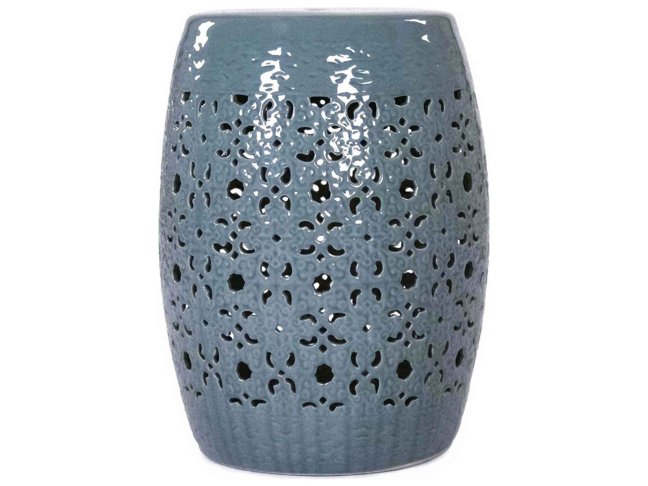 Zentique Celadon Blue Accent Stool
