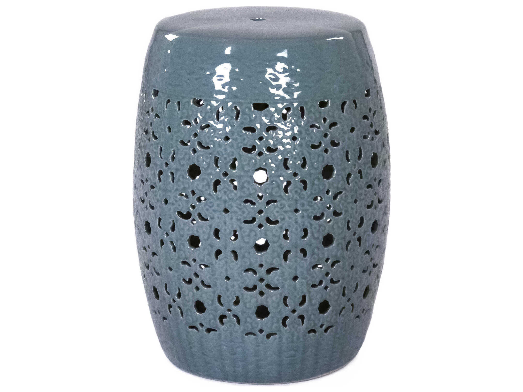 Zentique Celadon Blue Accent Stool