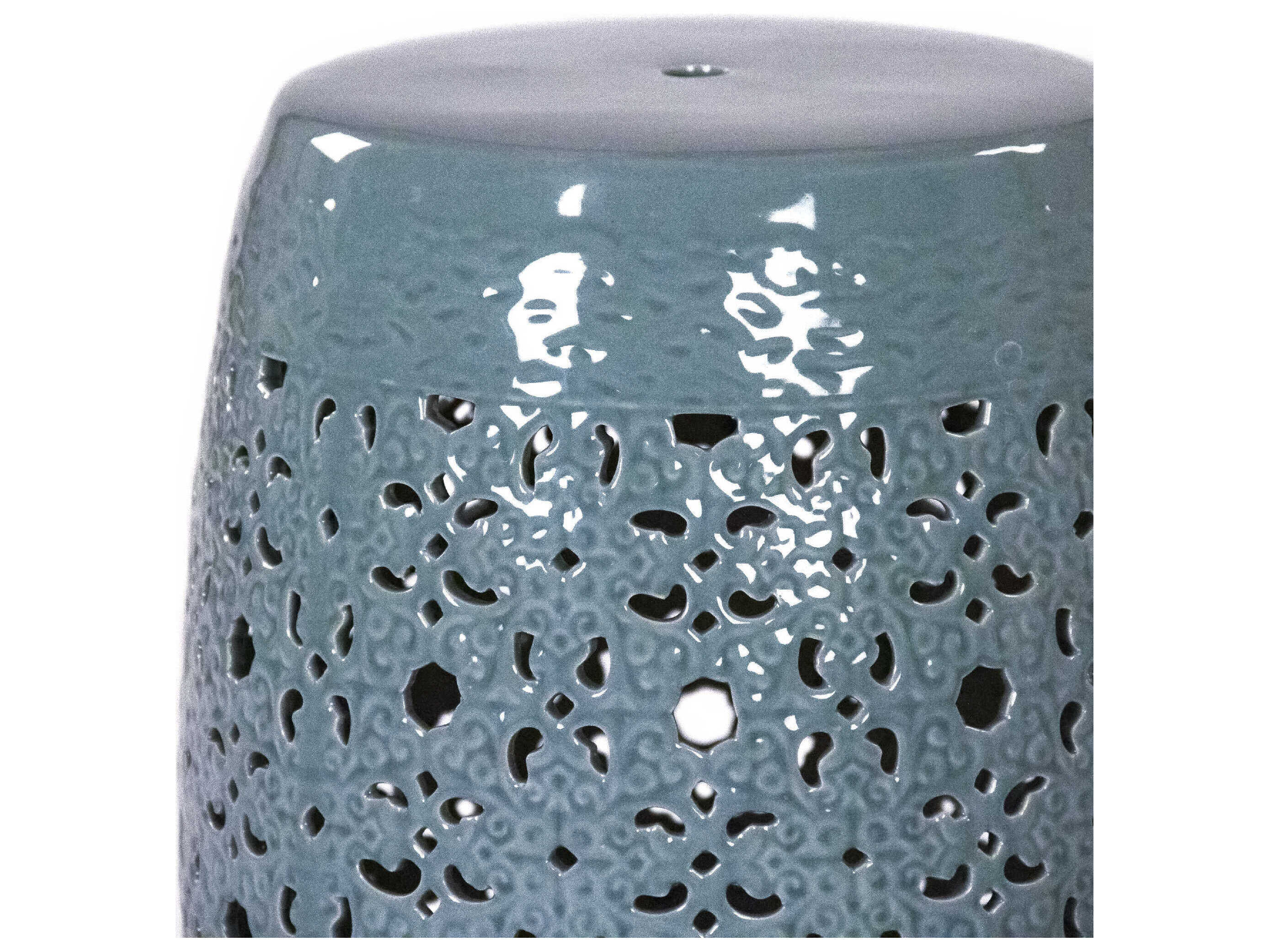 Zentique Celadon Blue Accent Stool