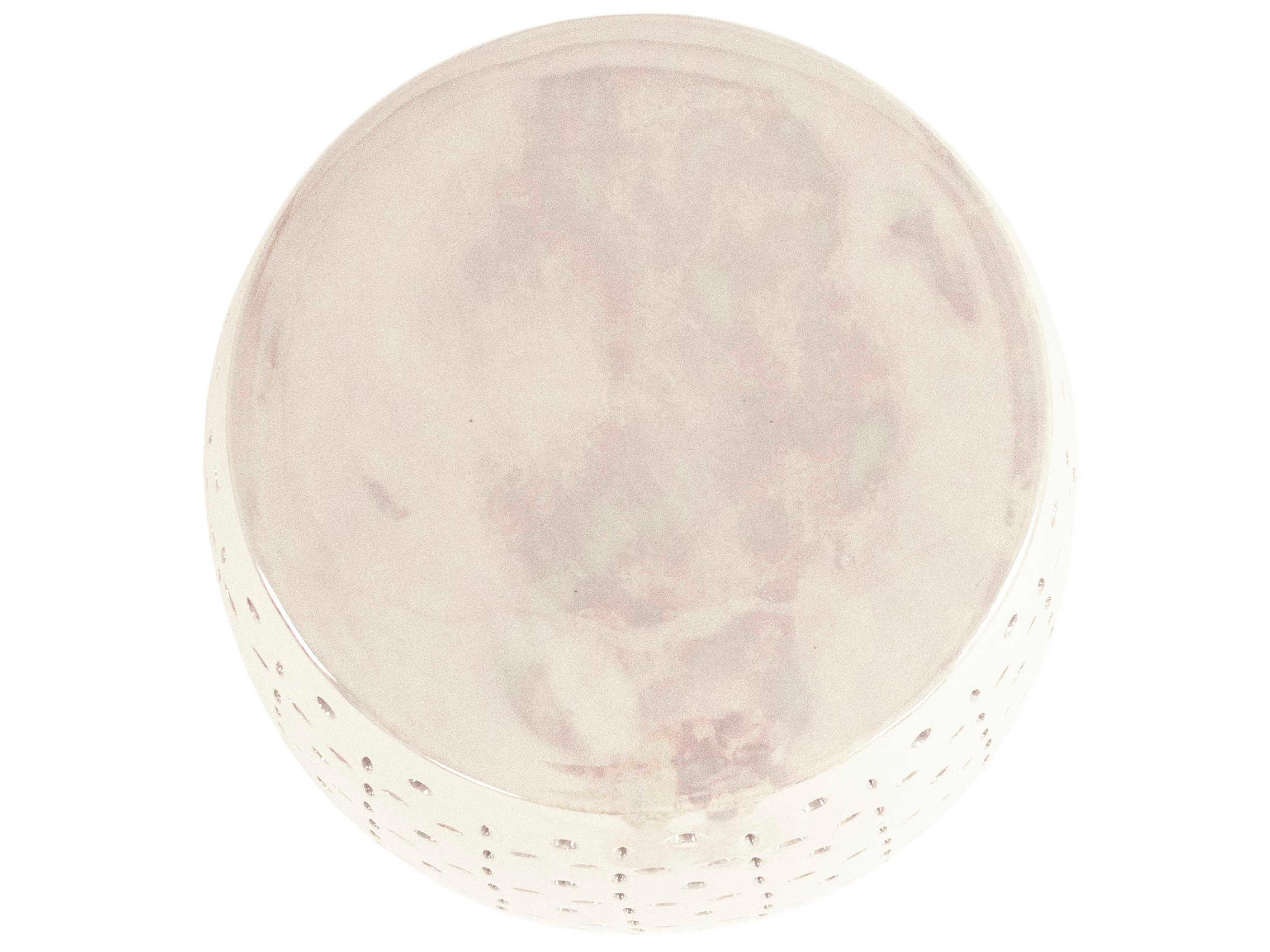 Zentique Iridescent Grey Gray Accent Stool