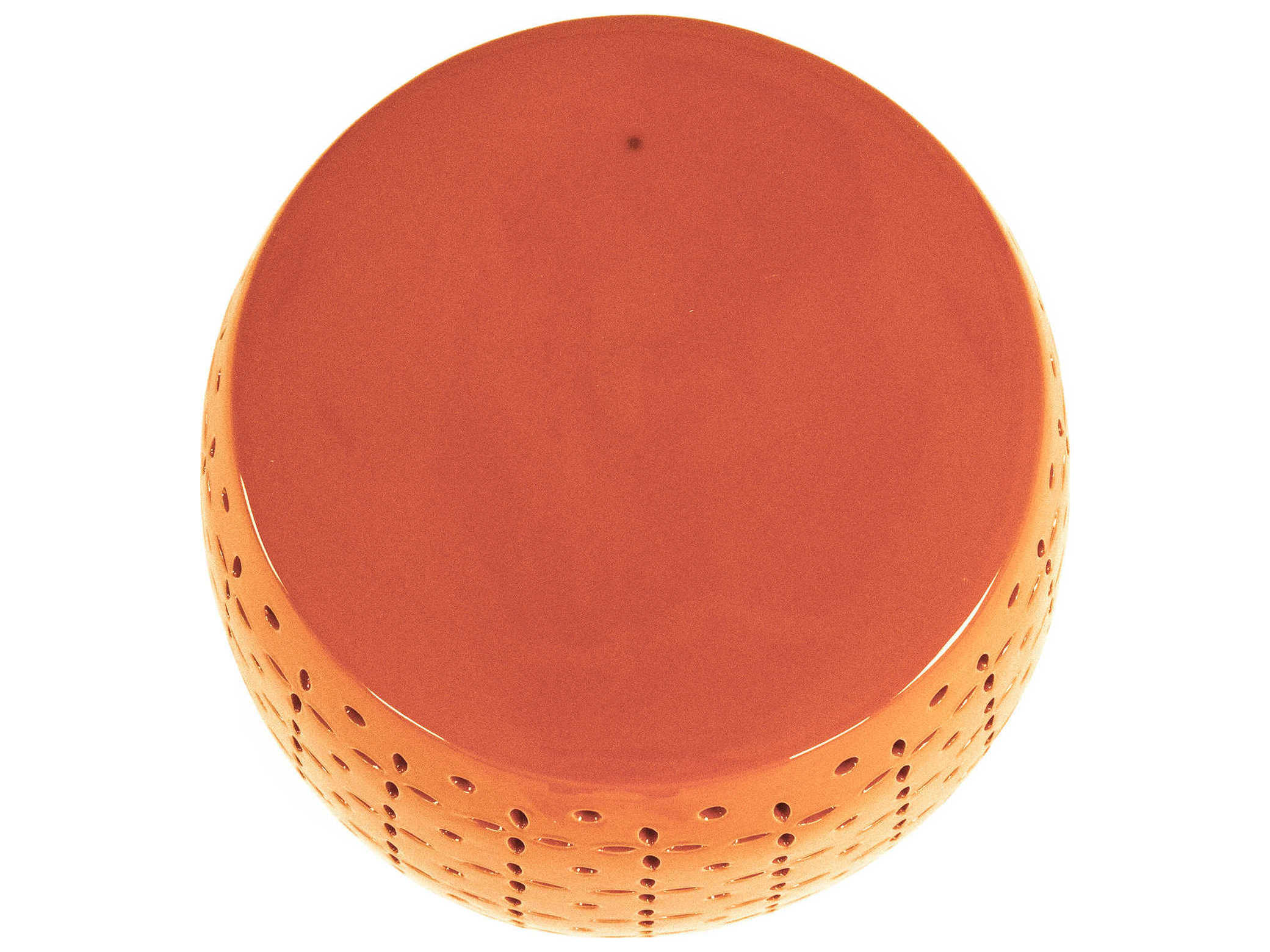 Zentique Orange Accent Stool