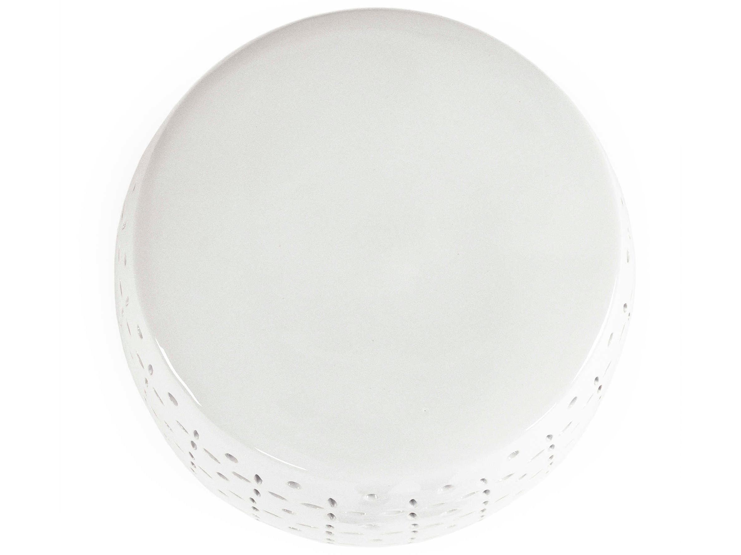 Zentique White Accent Stool