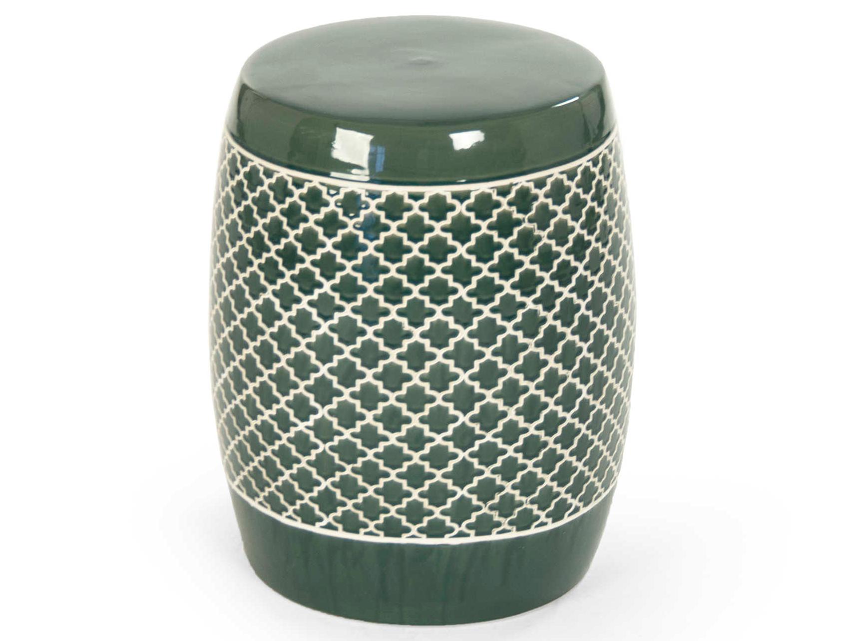 Zentique Teal Green Accent Stool