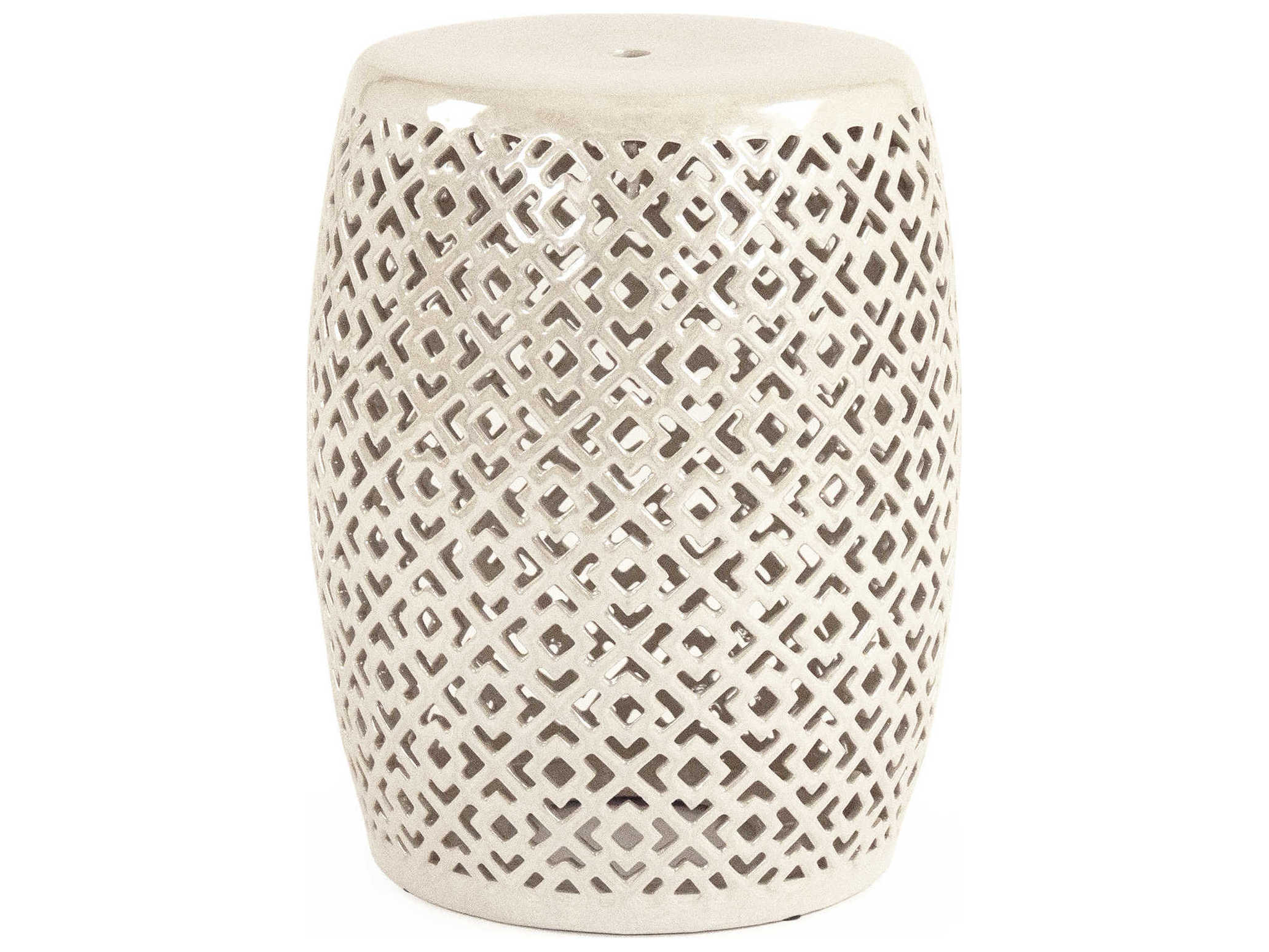 Zentique Iridescent Grey Gray Accent Stool