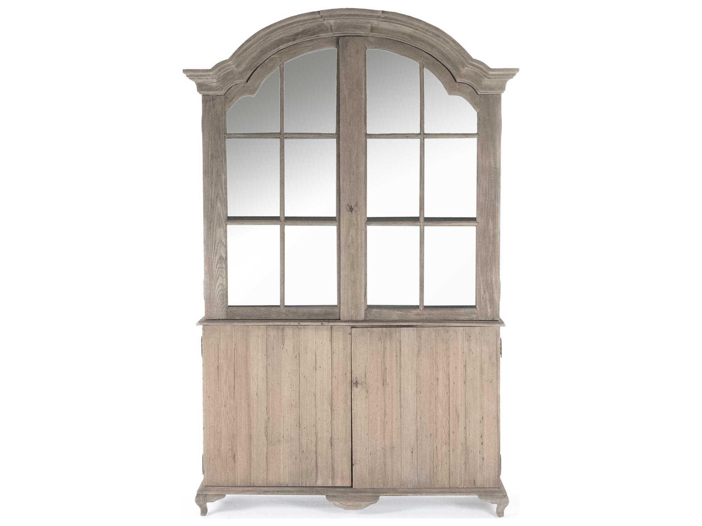 Zentique Hugh Beech Wood Display Cabinet
