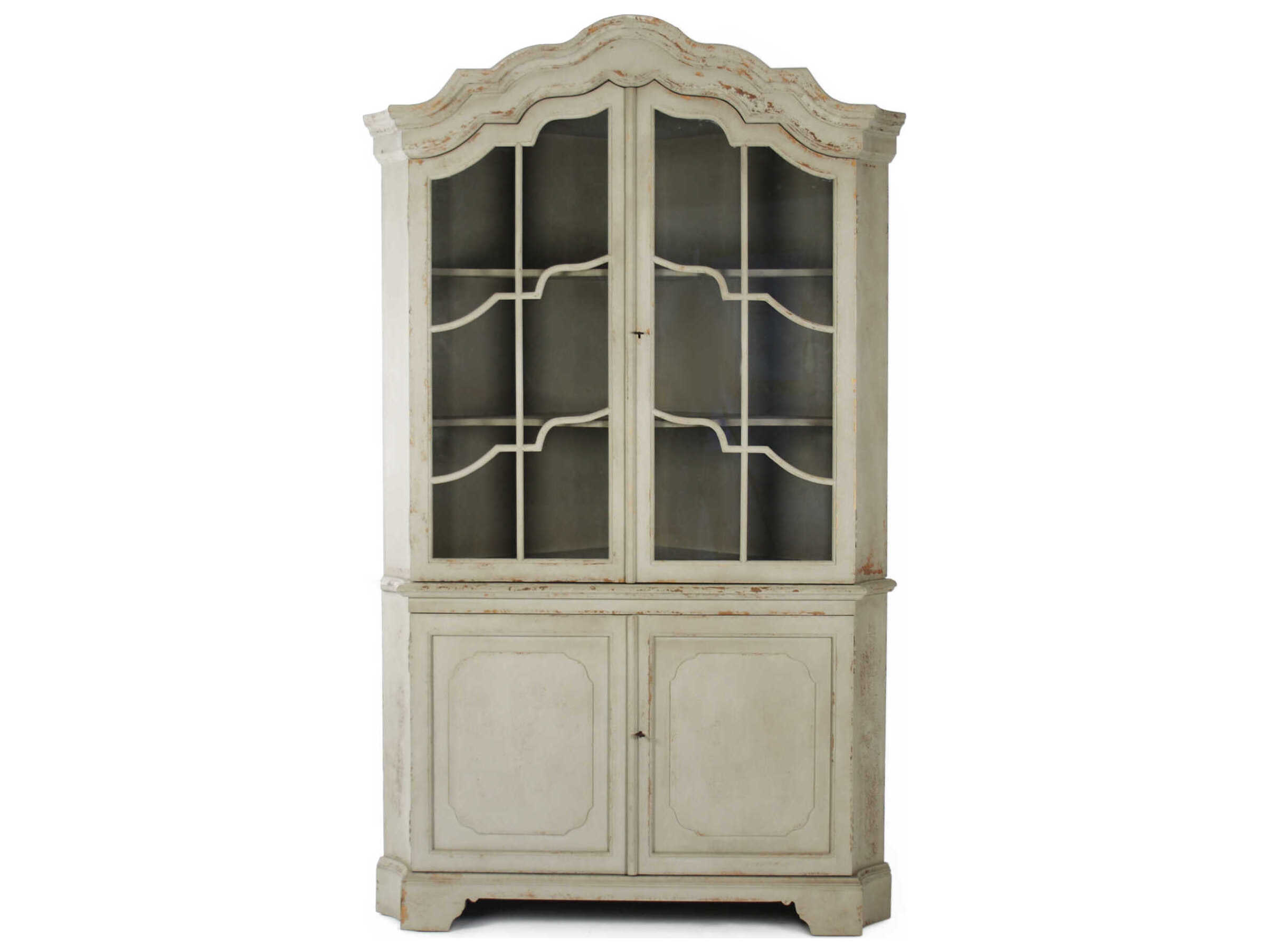 Zentique Dennis Pine Wood Display Cabinet