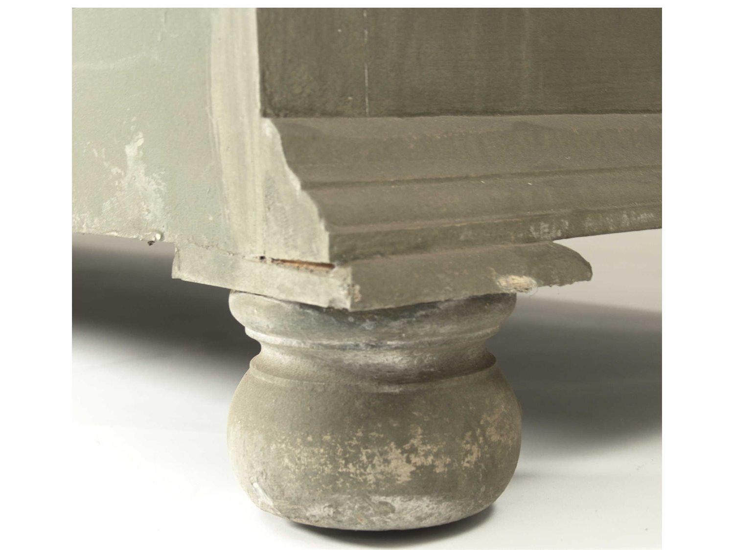 Zentique Beige Pine Wood Wardrobe Armoire