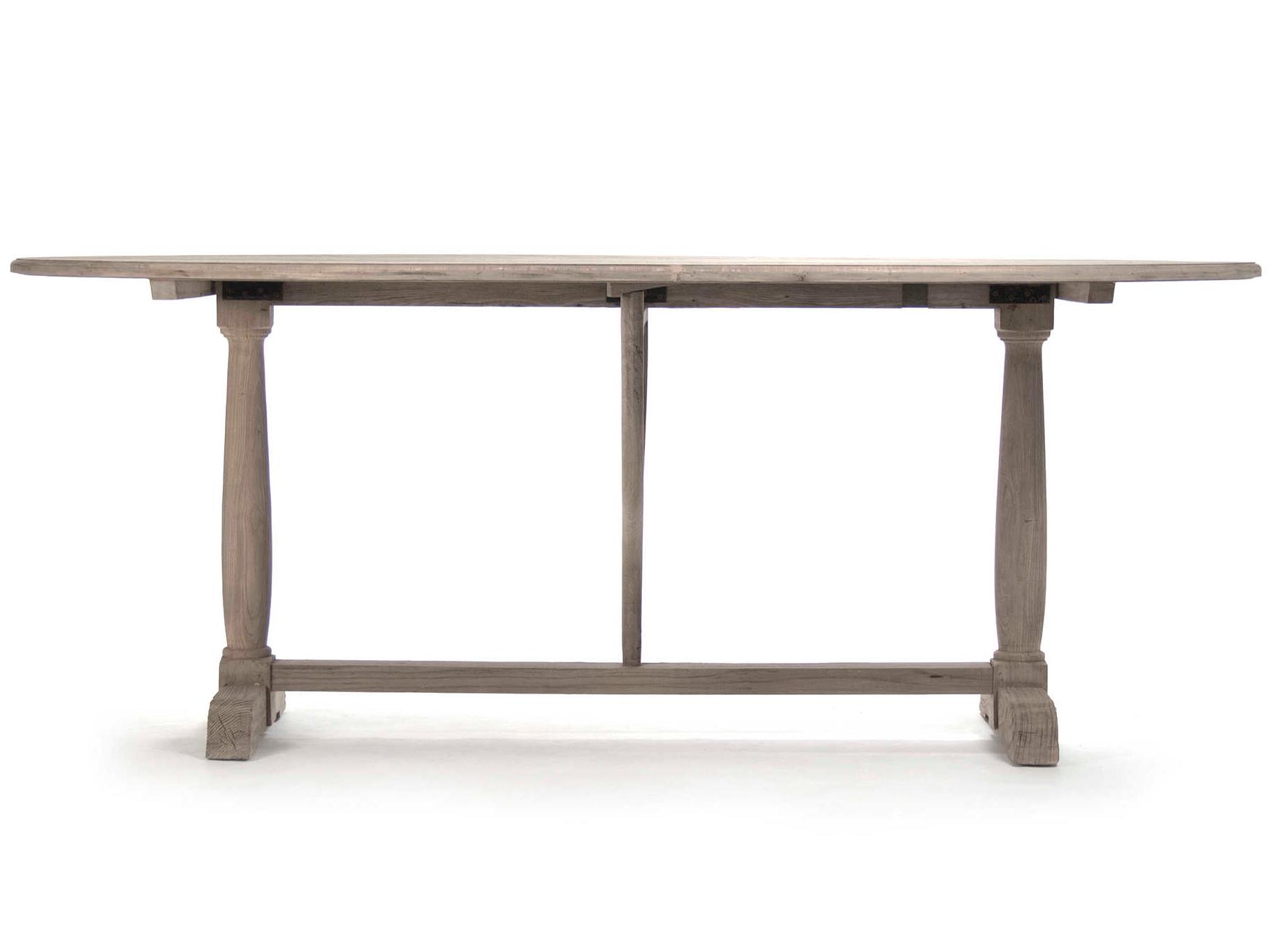 Zentique Raw Natural Oval Wood Bar Table