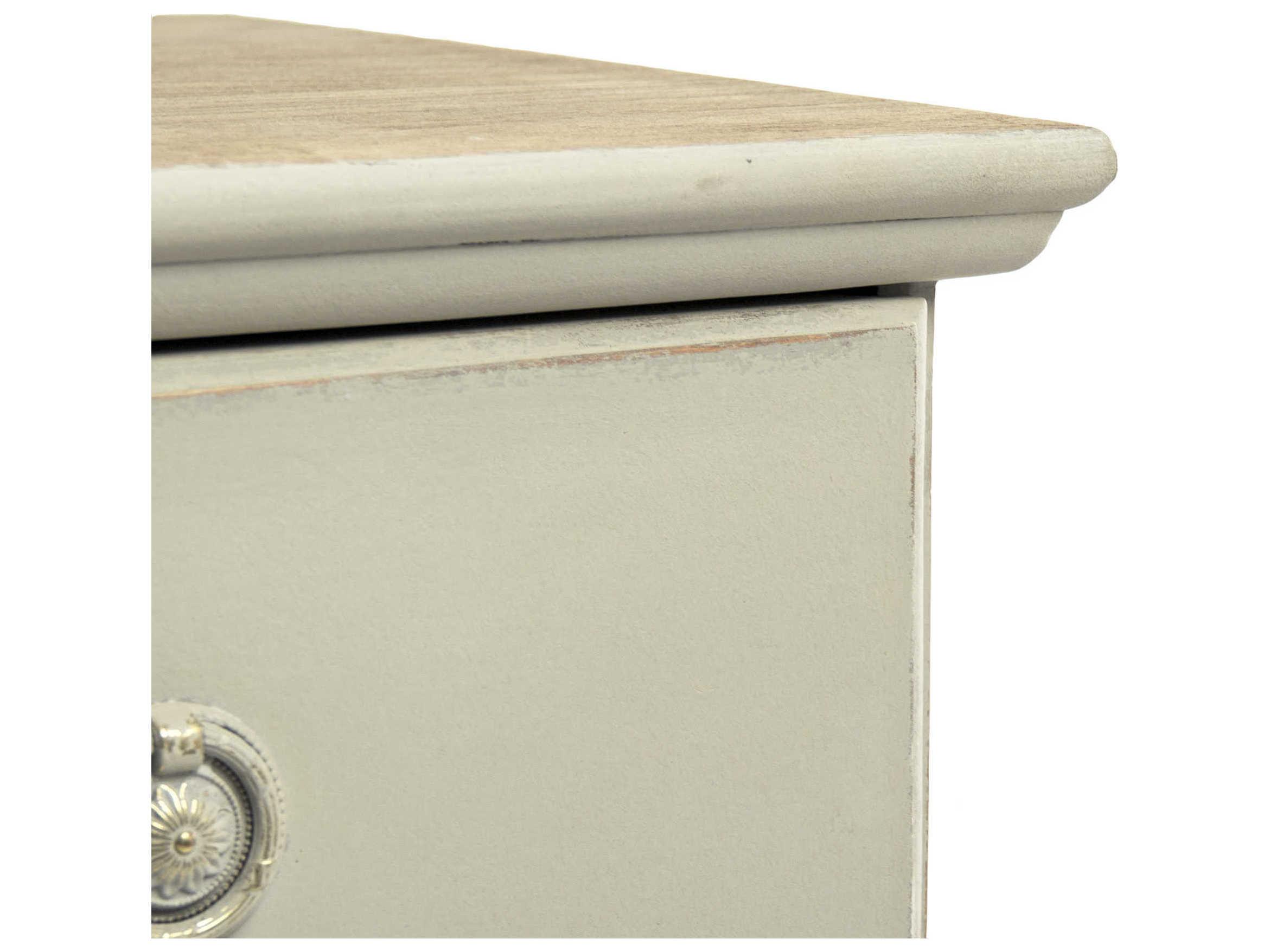 Zentique Bill 3-Drawers Beige Pine Wood Dresser