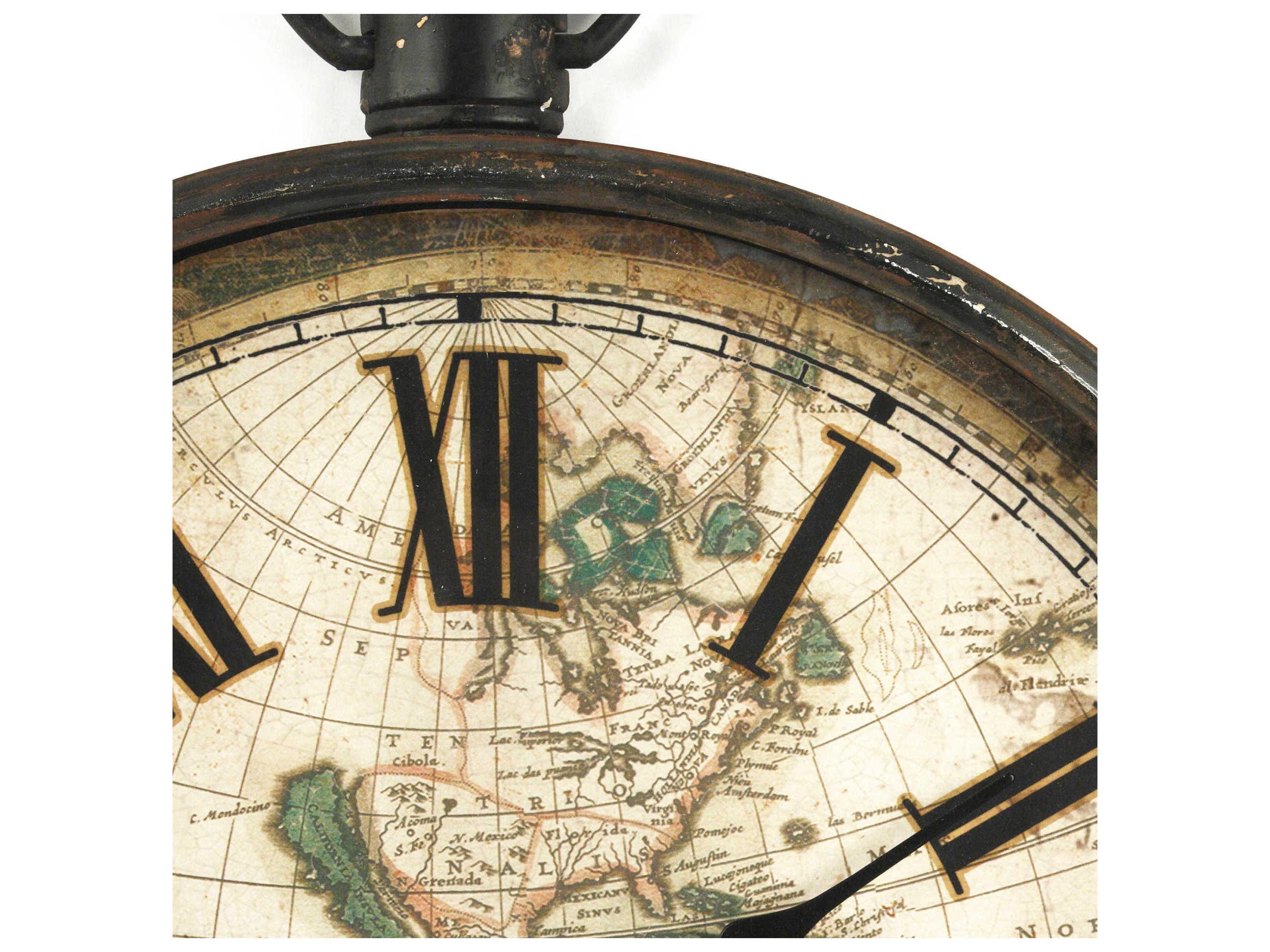 Zentique Antique Grey Iron Clock