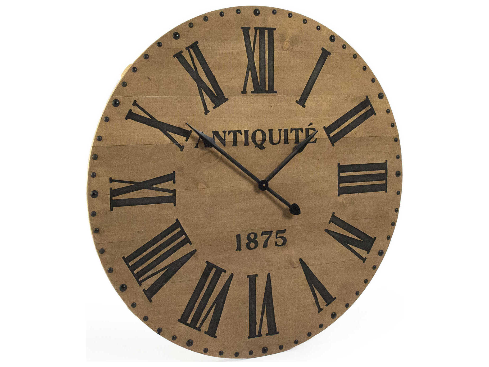 Zentique Natural / Dark Grey Alexis Wall Clock