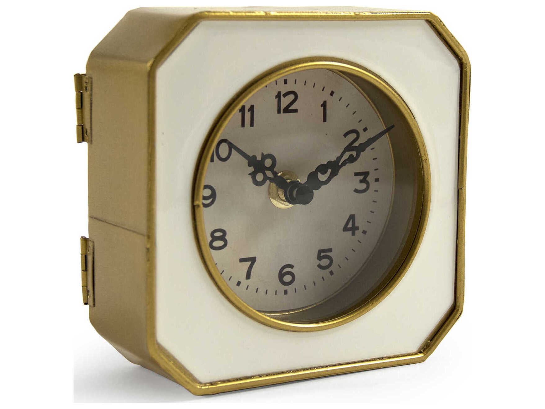 Zentique White Gold Clock