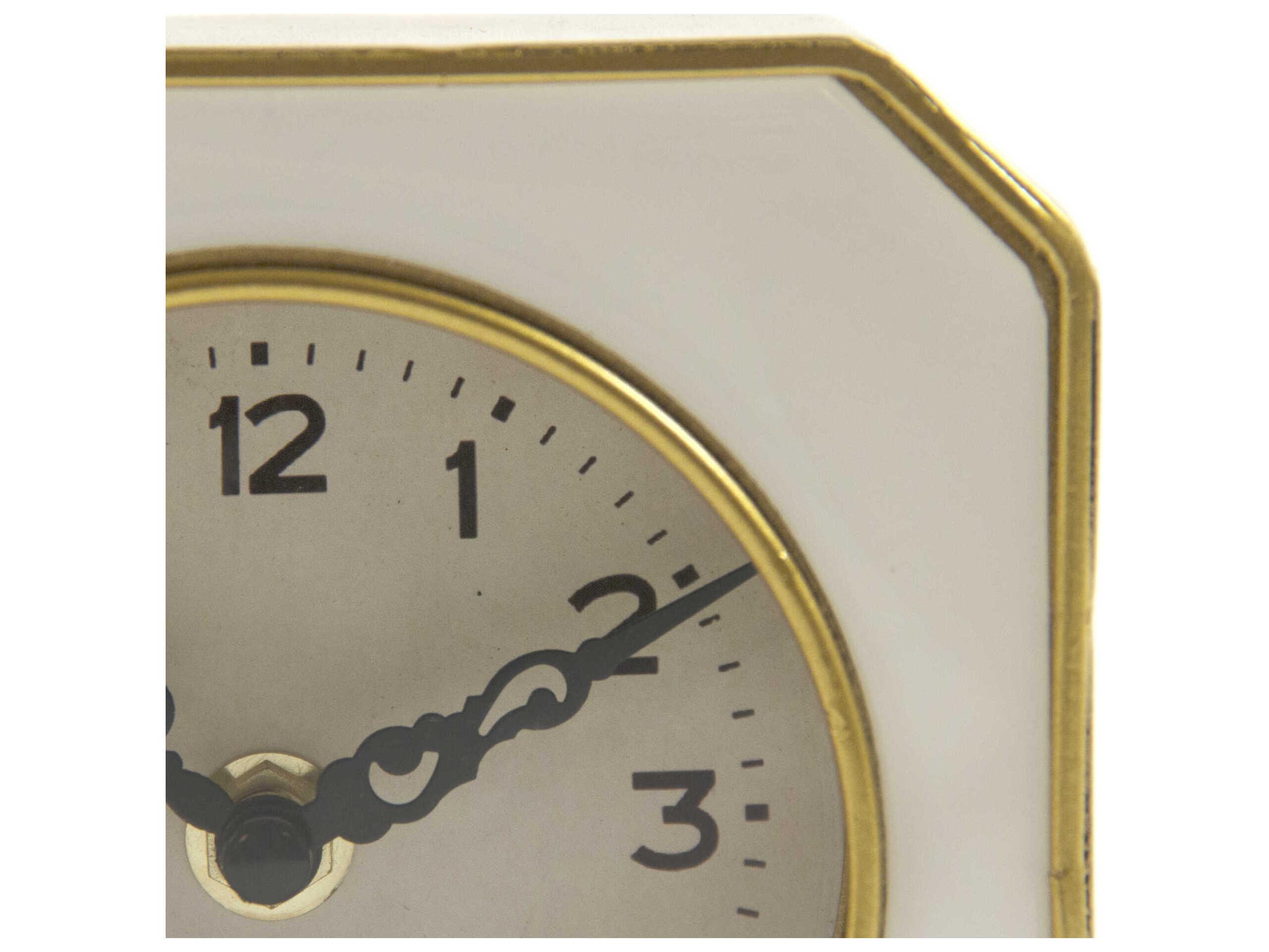 Zentique White Gold Clock