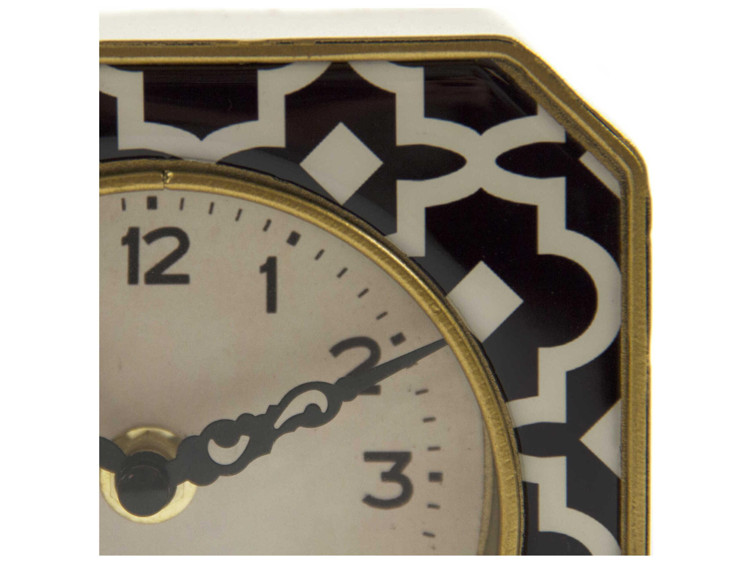 Zentique Black white Pattern Clock