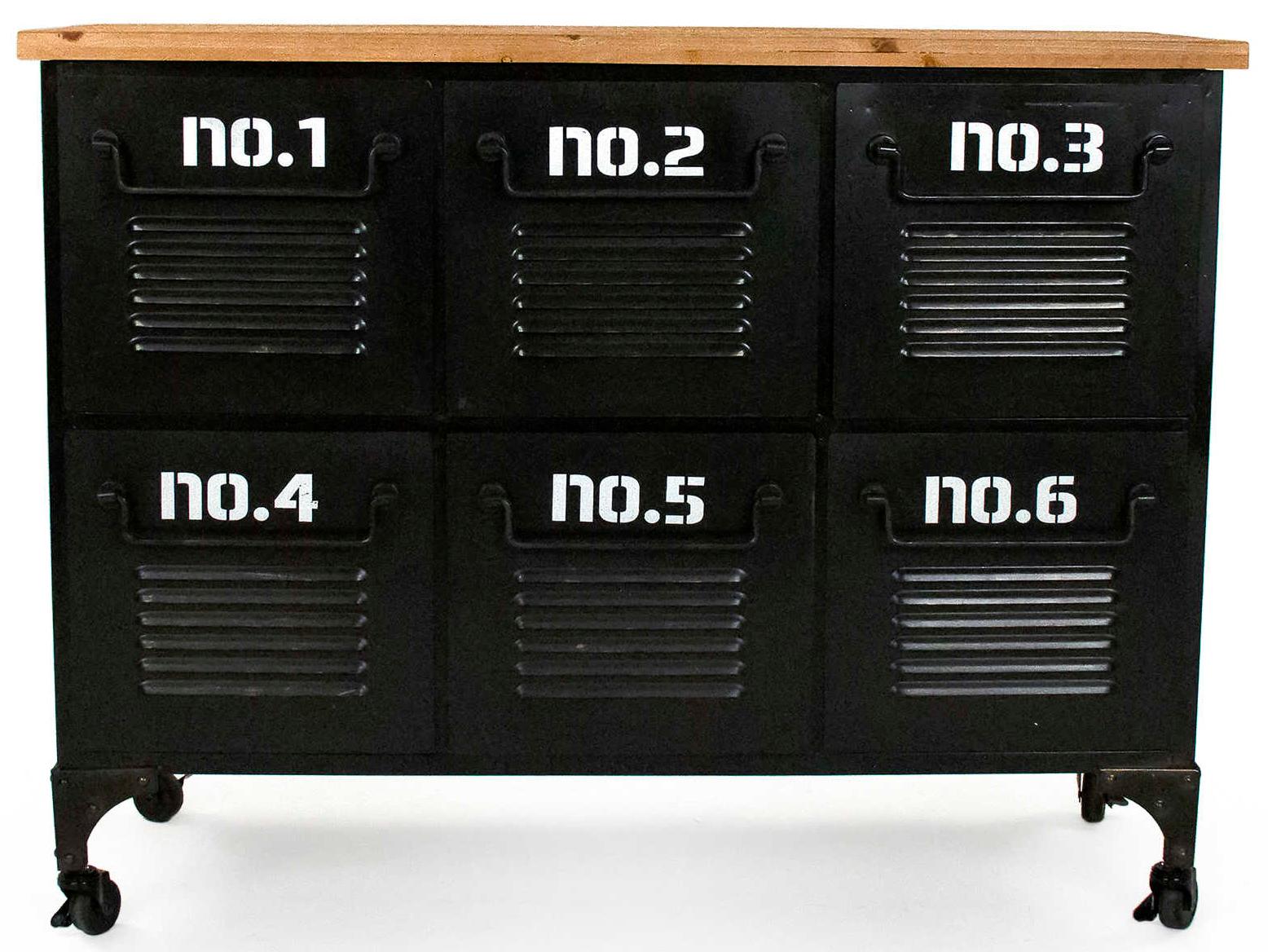 Zentique Rectangular Wood Black Console Table