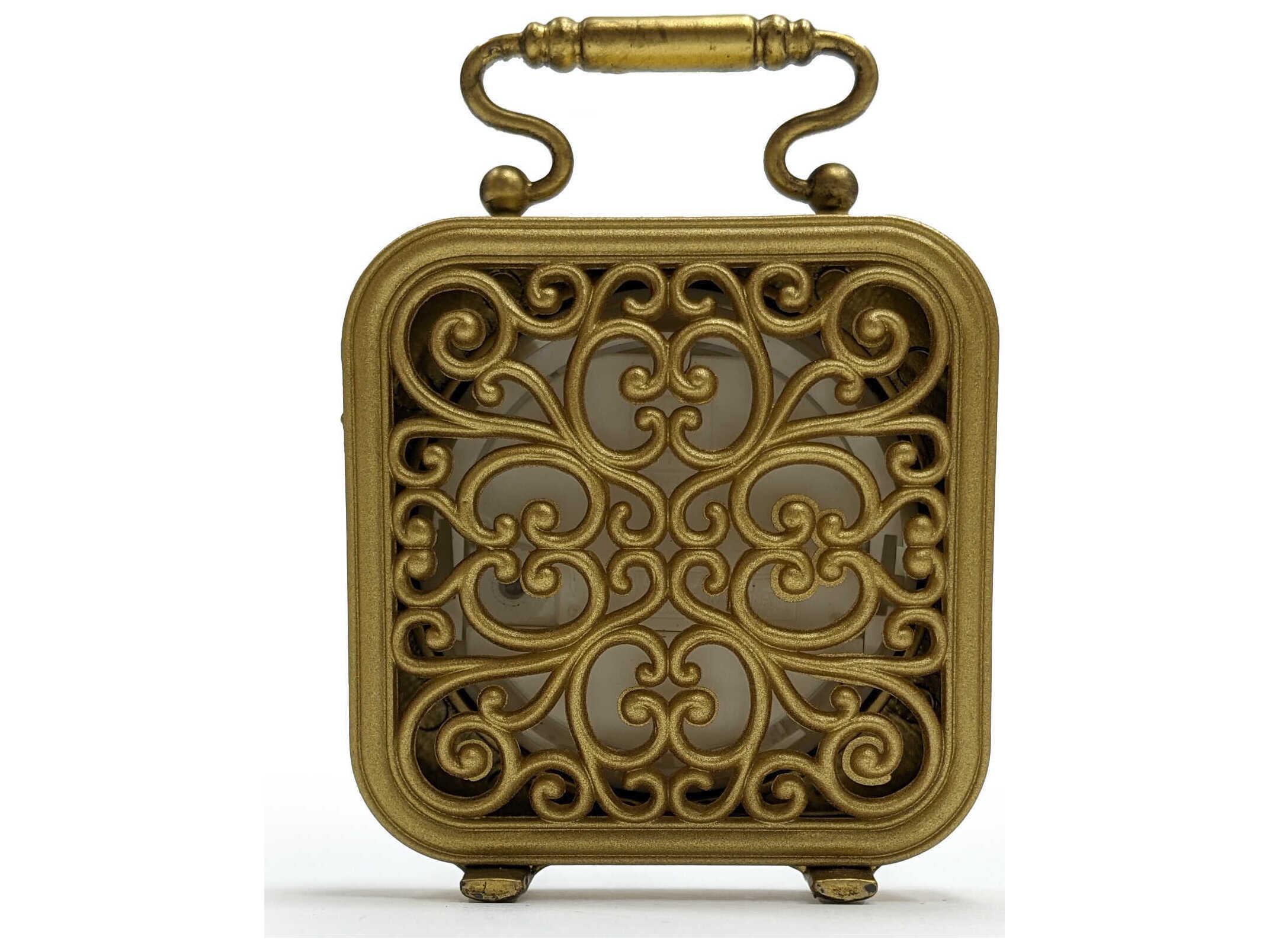 Zentique Distressed Gold Table Clock