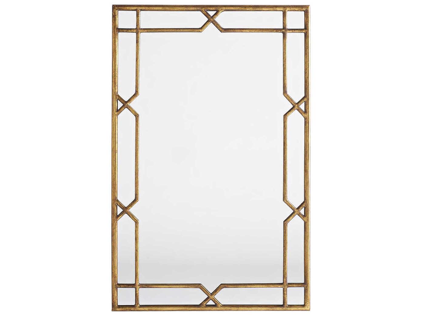 Zentique Davi Distressed Gold Wall Mirror Rectangular