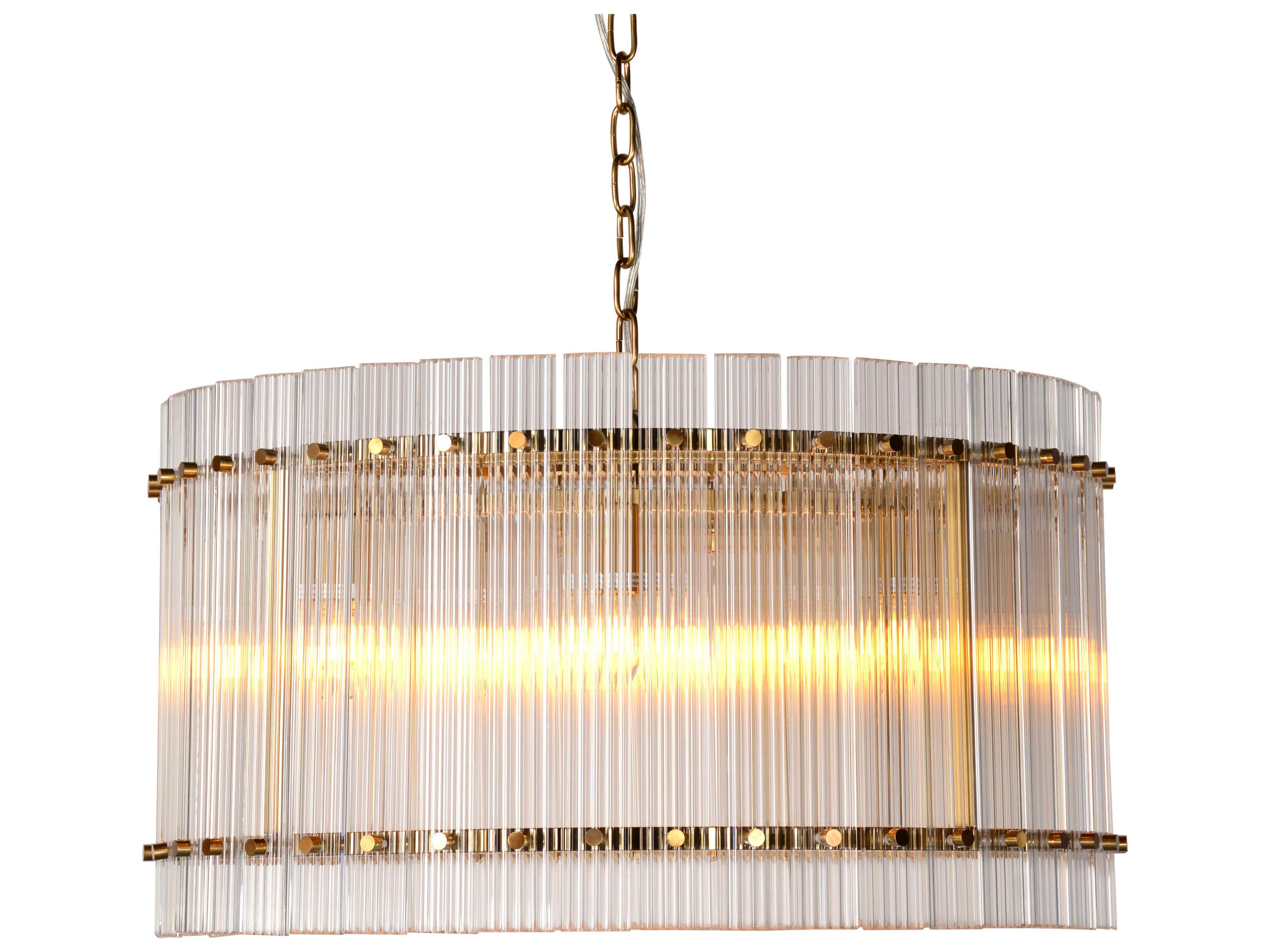 Zentique Cordelia Gold Drum Pendant