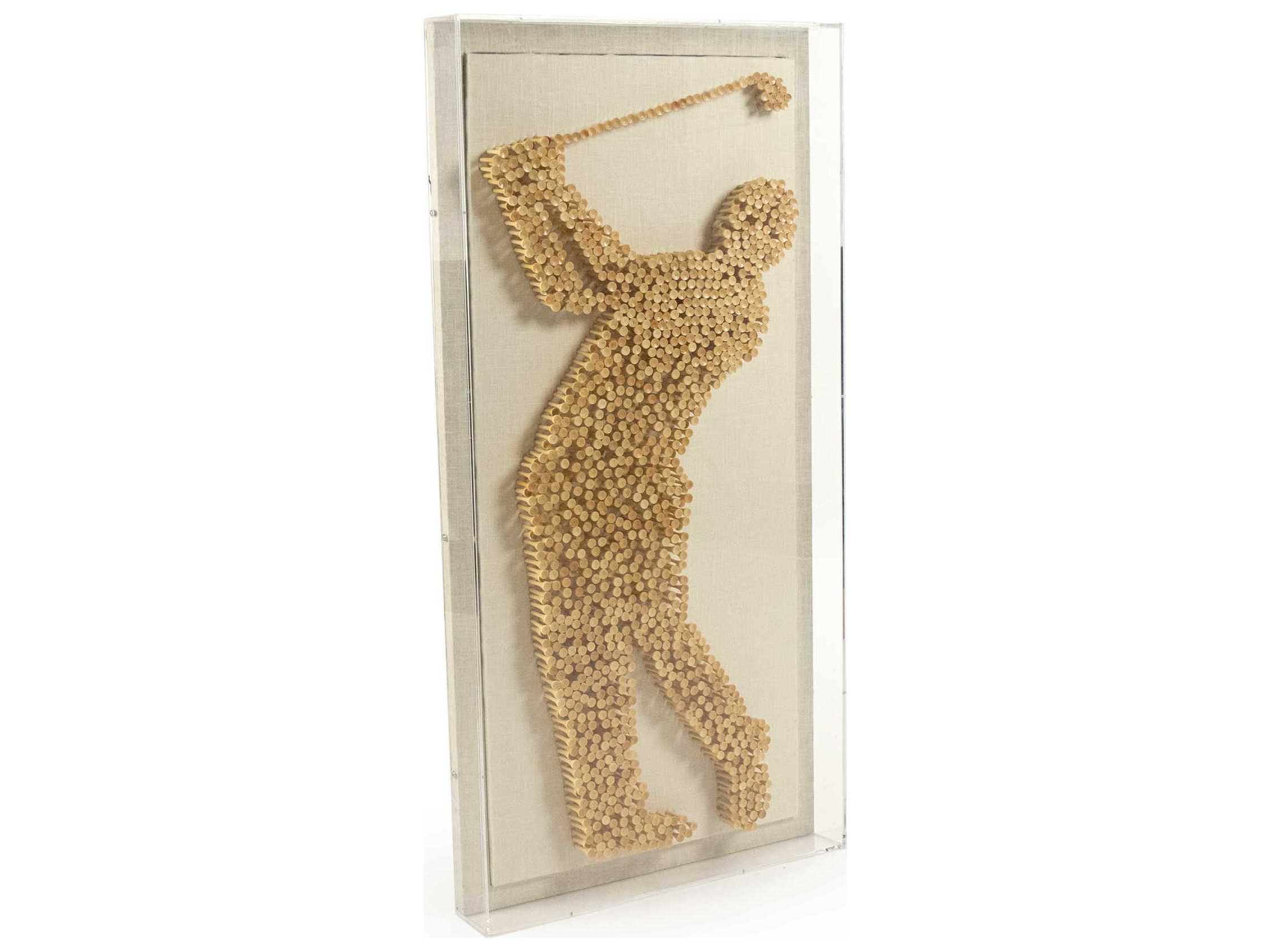 Zentique Golfer Shadow Box