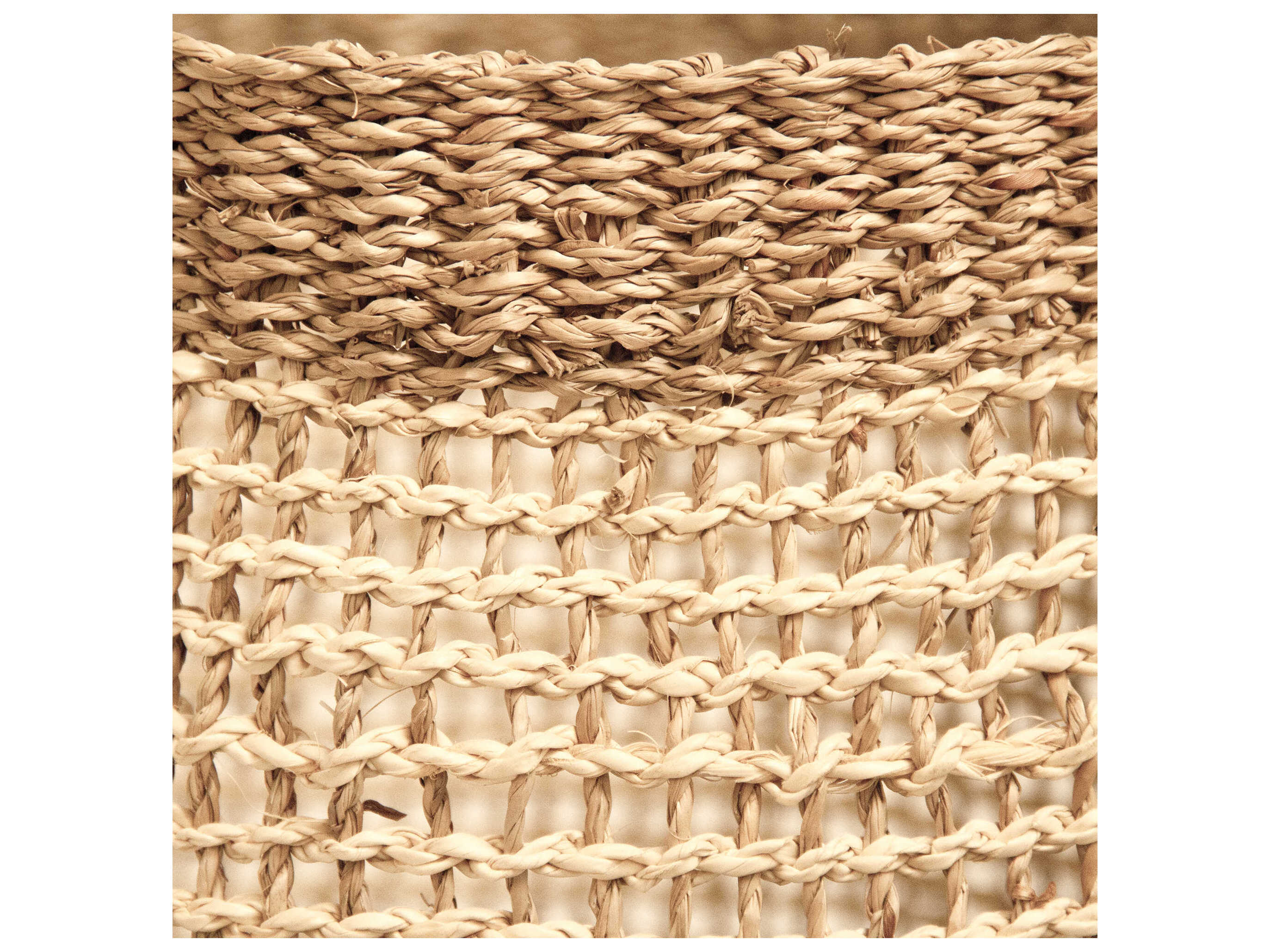 Zentique Woven Beige Brown Storage Bin Large