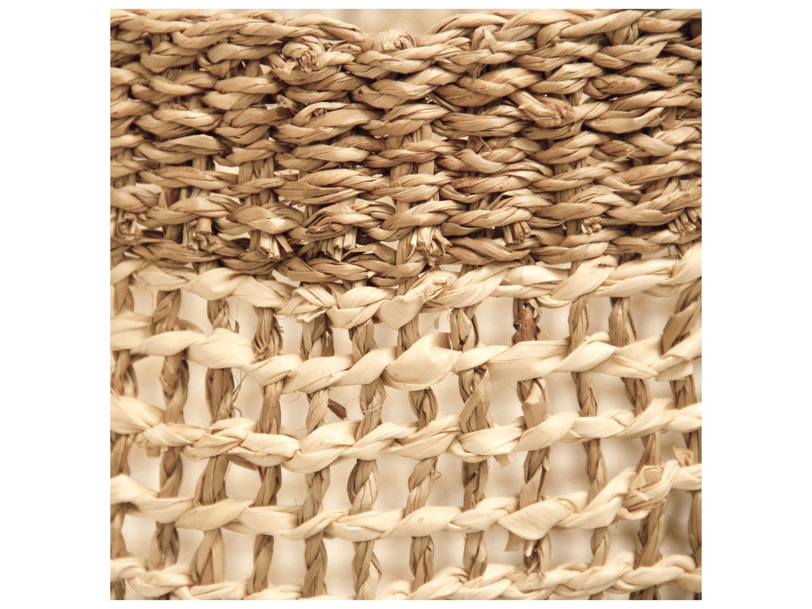 Zentique Woven Beige Brown Storage Bin Small