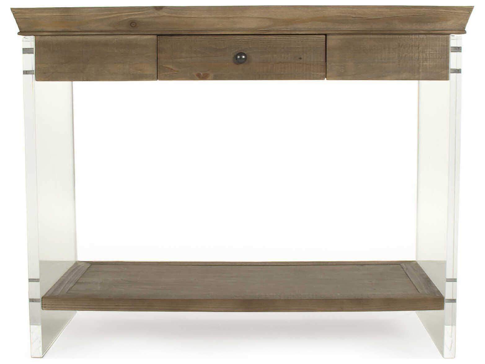 Zentique Charmain Rectangular Wood Natural Dry Console Table