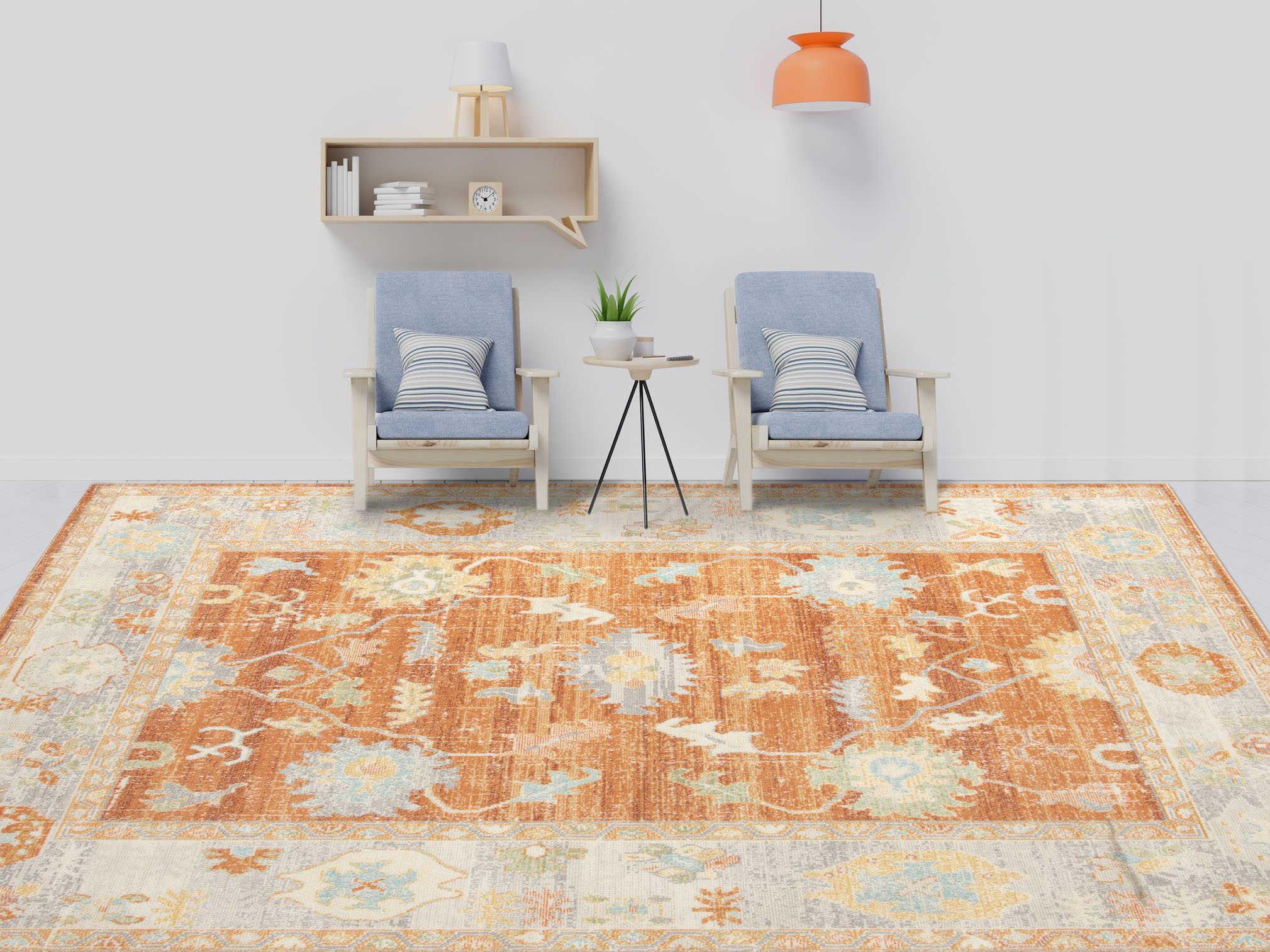Amer Rugs Harbomien Bordered Area Rug