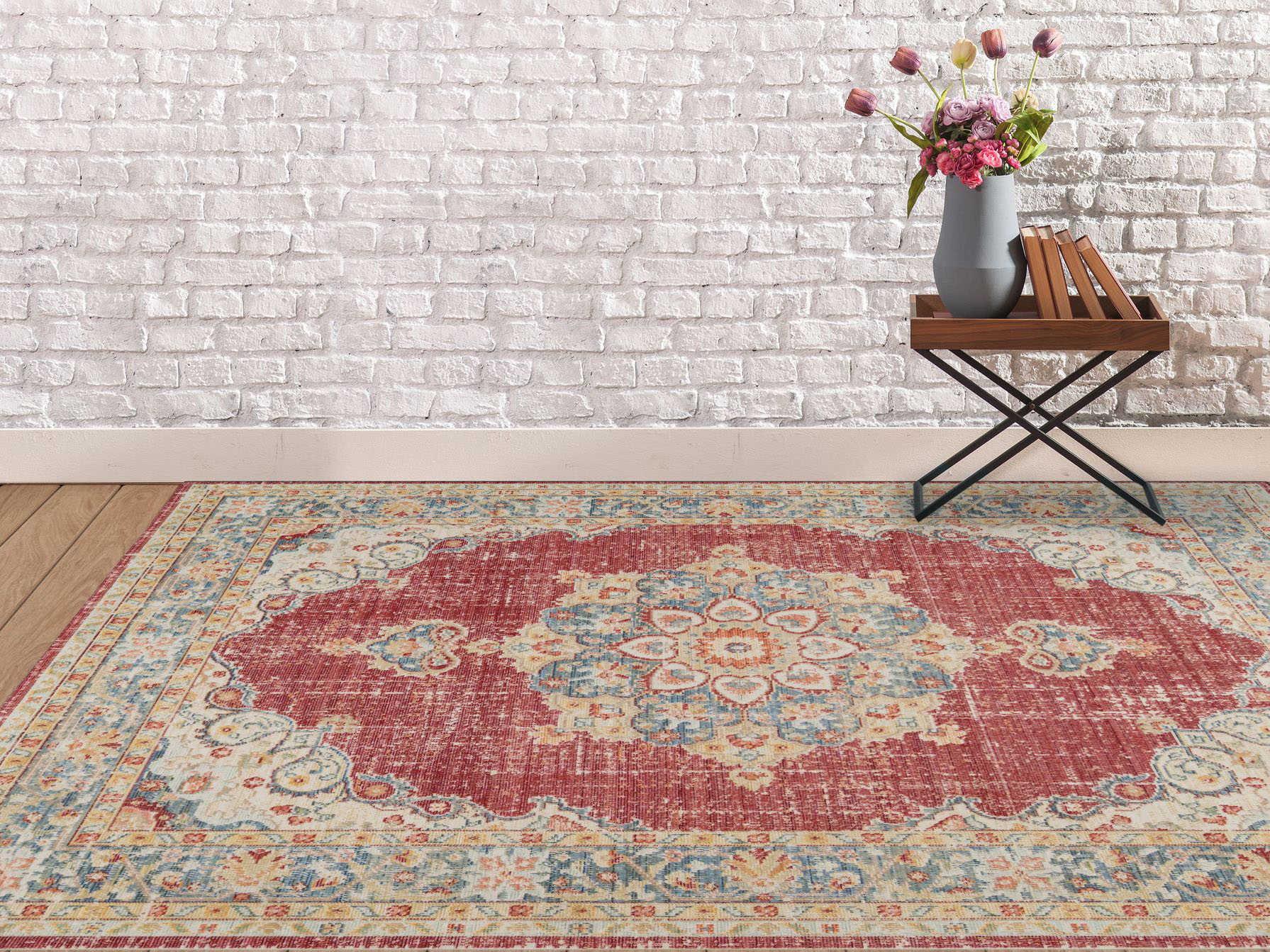 Amer Rugs Narcenia Bordered Area Rug