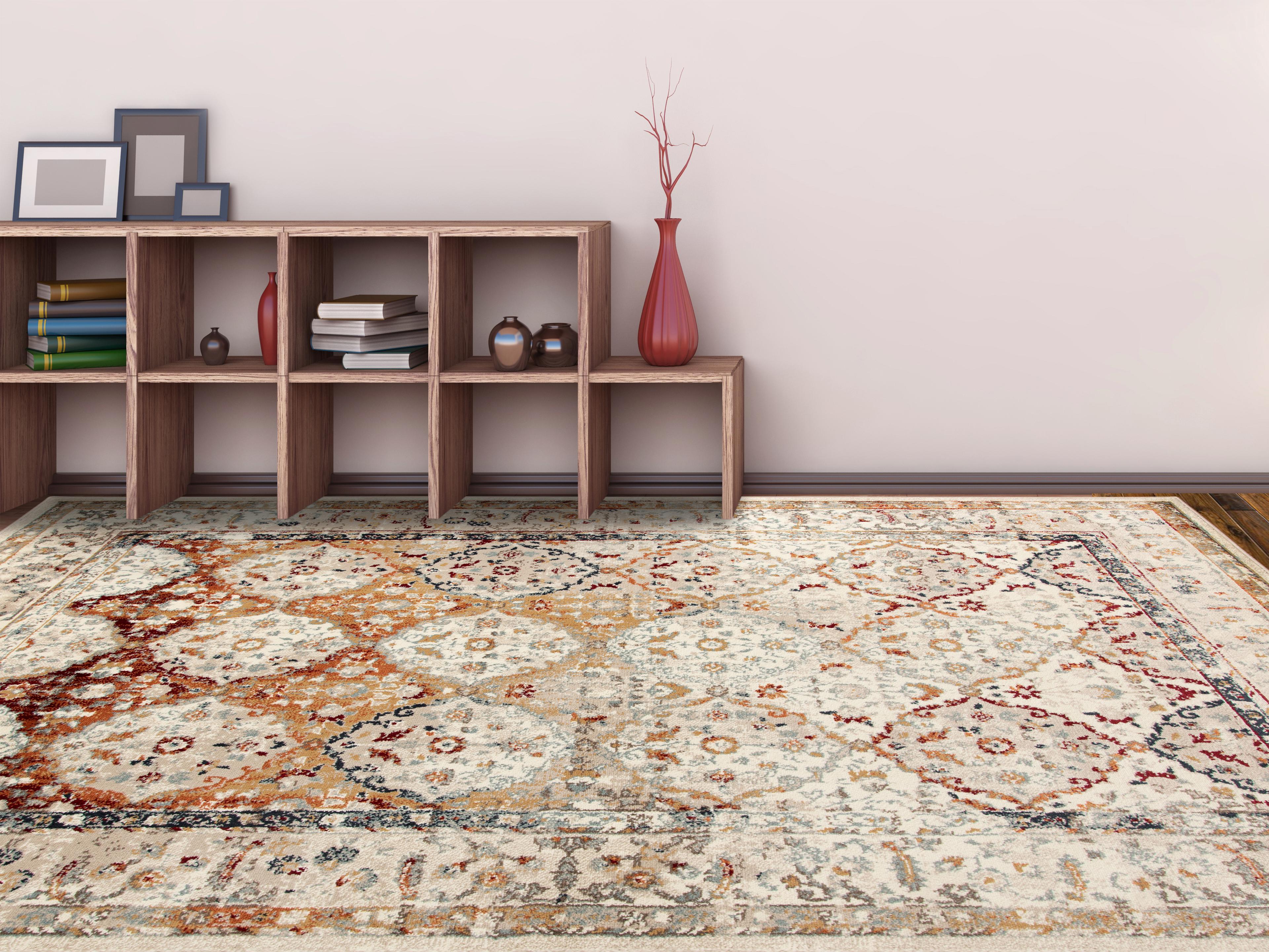 Amer Rugs Rellurata Bordered Area Rug