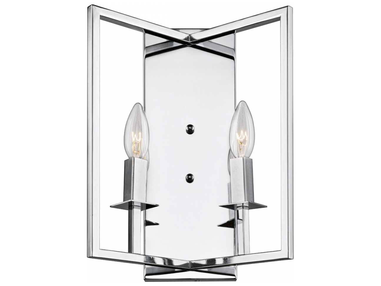 Artcraft Allston 2-Light Chrome LED Wall Sconce