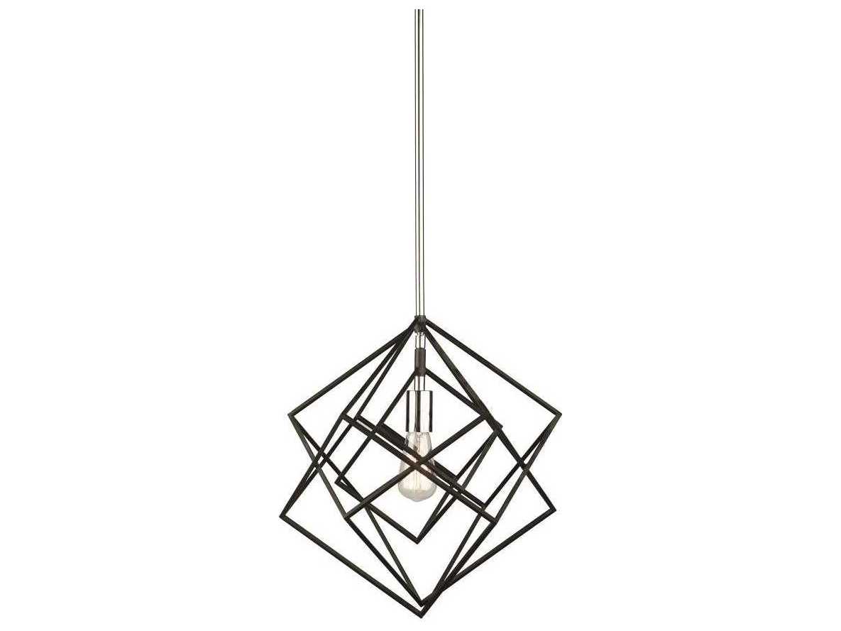 Artcraft Artistry 1-Light Polished Nickel LED Geometric Pendant