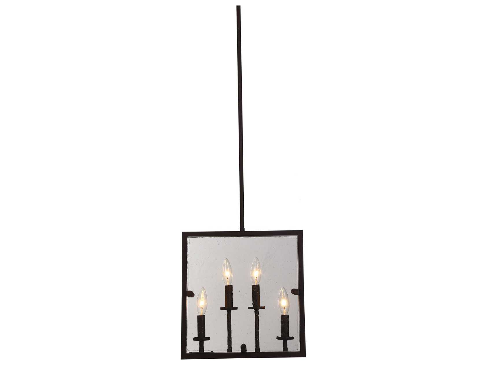 Artcraft Harbor Point 4-Light Oil Rubbed Bronze Glass Geometric Pendant