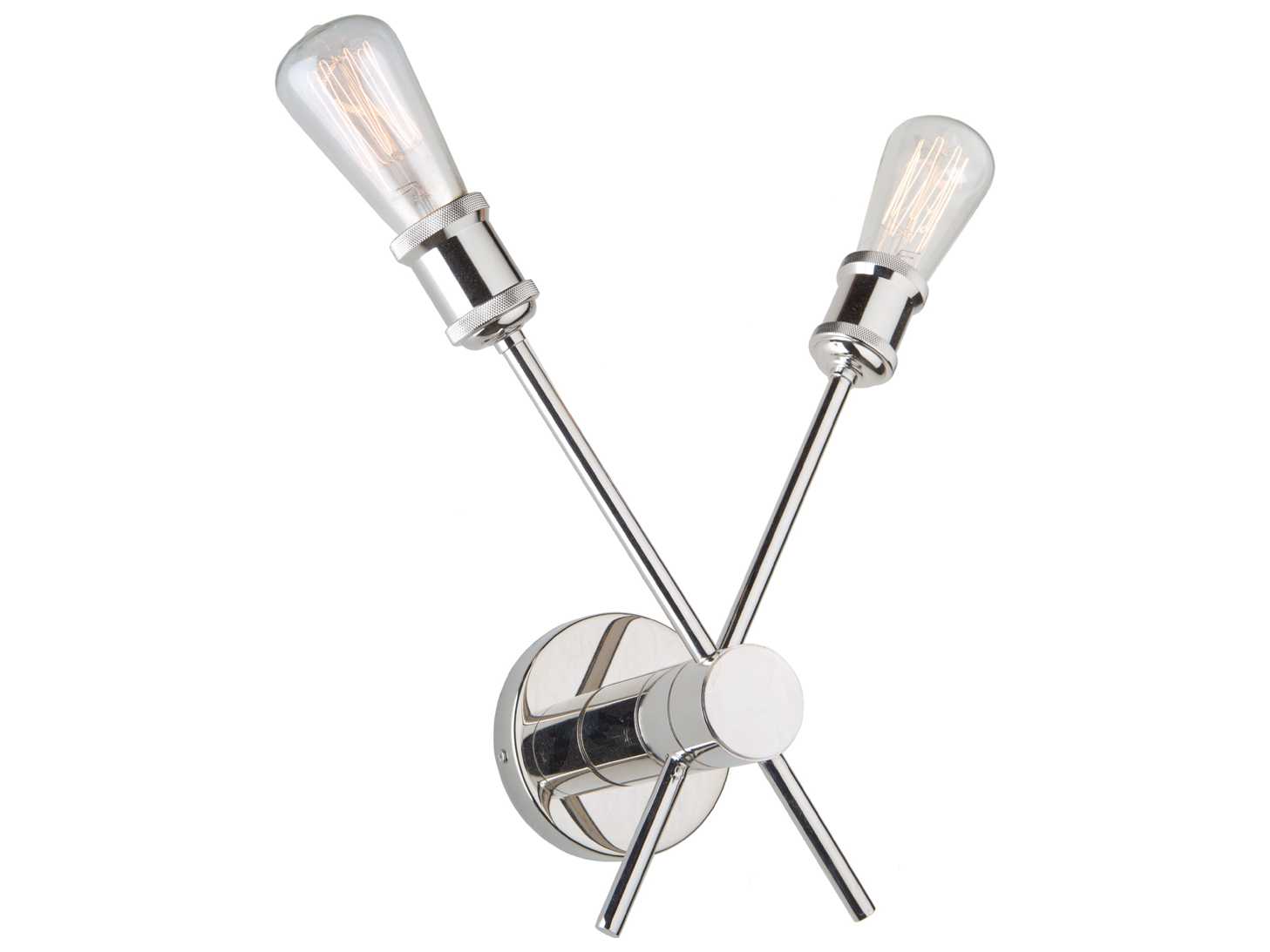 Artcraft Lux 2-Light Polished Nickel LED Wall Sconce