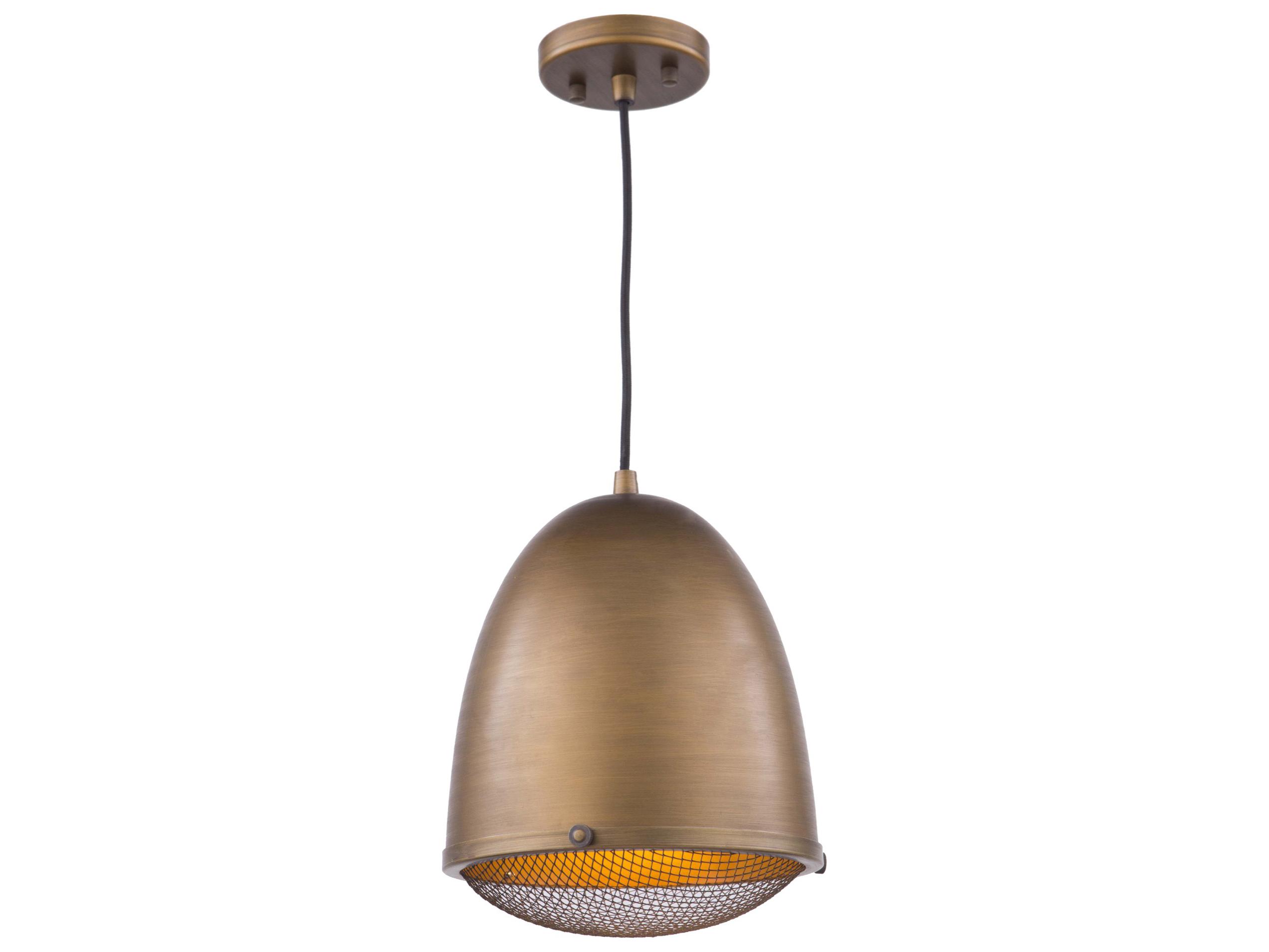 Artcraft Retro Loft 1-Light Bronze LED Bell Mini Pendant