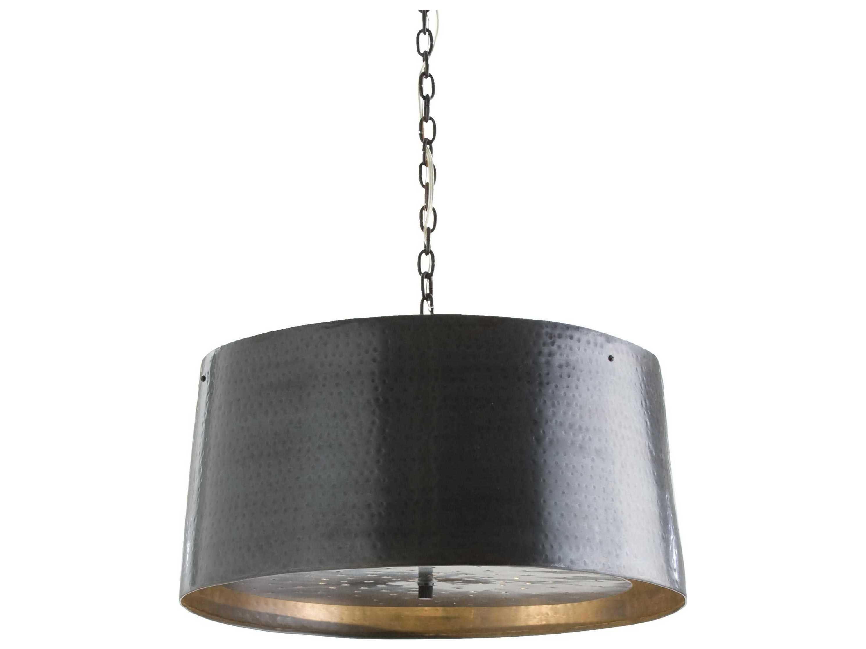 Arteriors Home Anderson 3-Light English Bronze Drum Pendant
