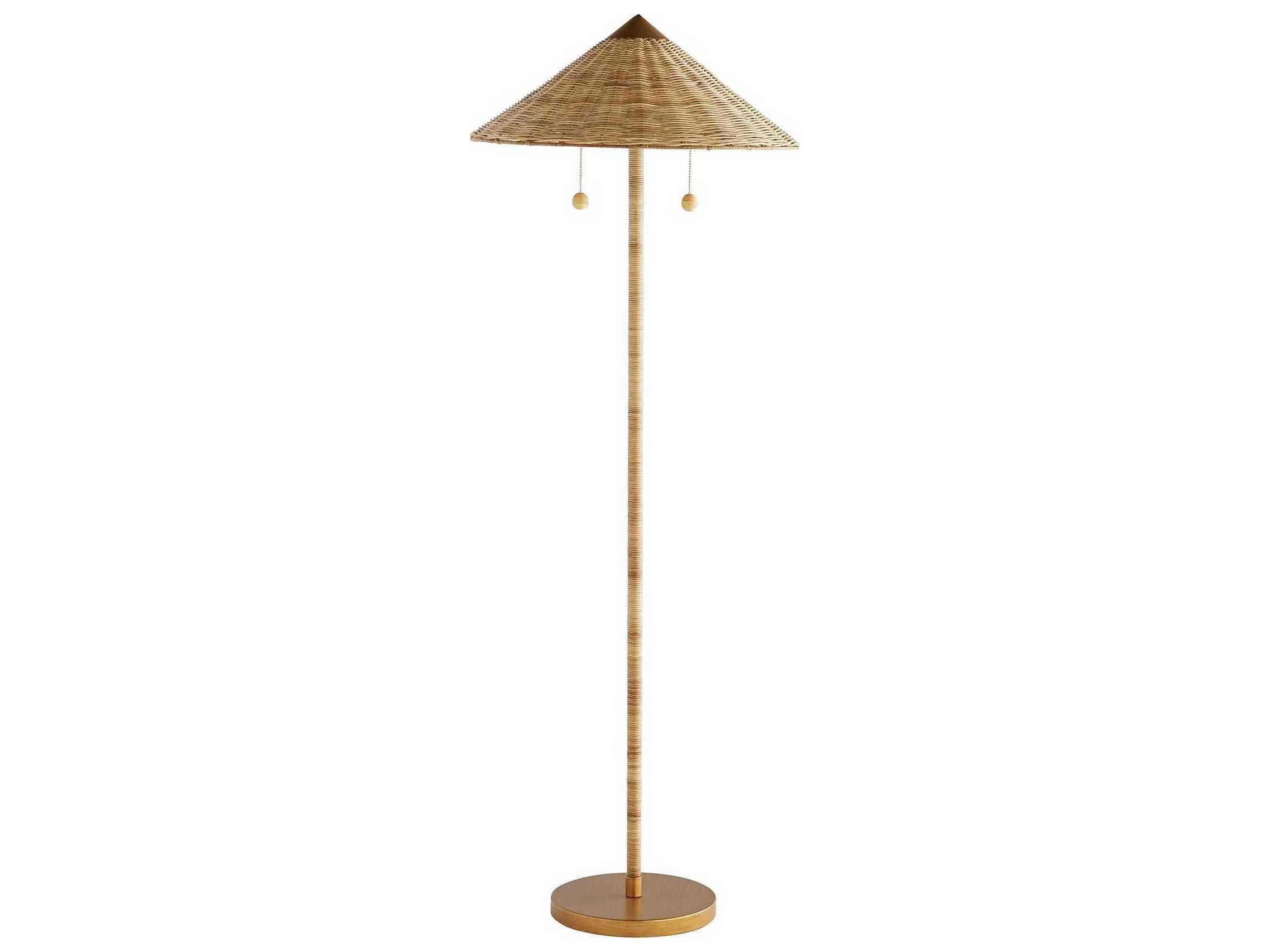 Arteriors Home Celerie Kemble Natural Wood Floor Lamp