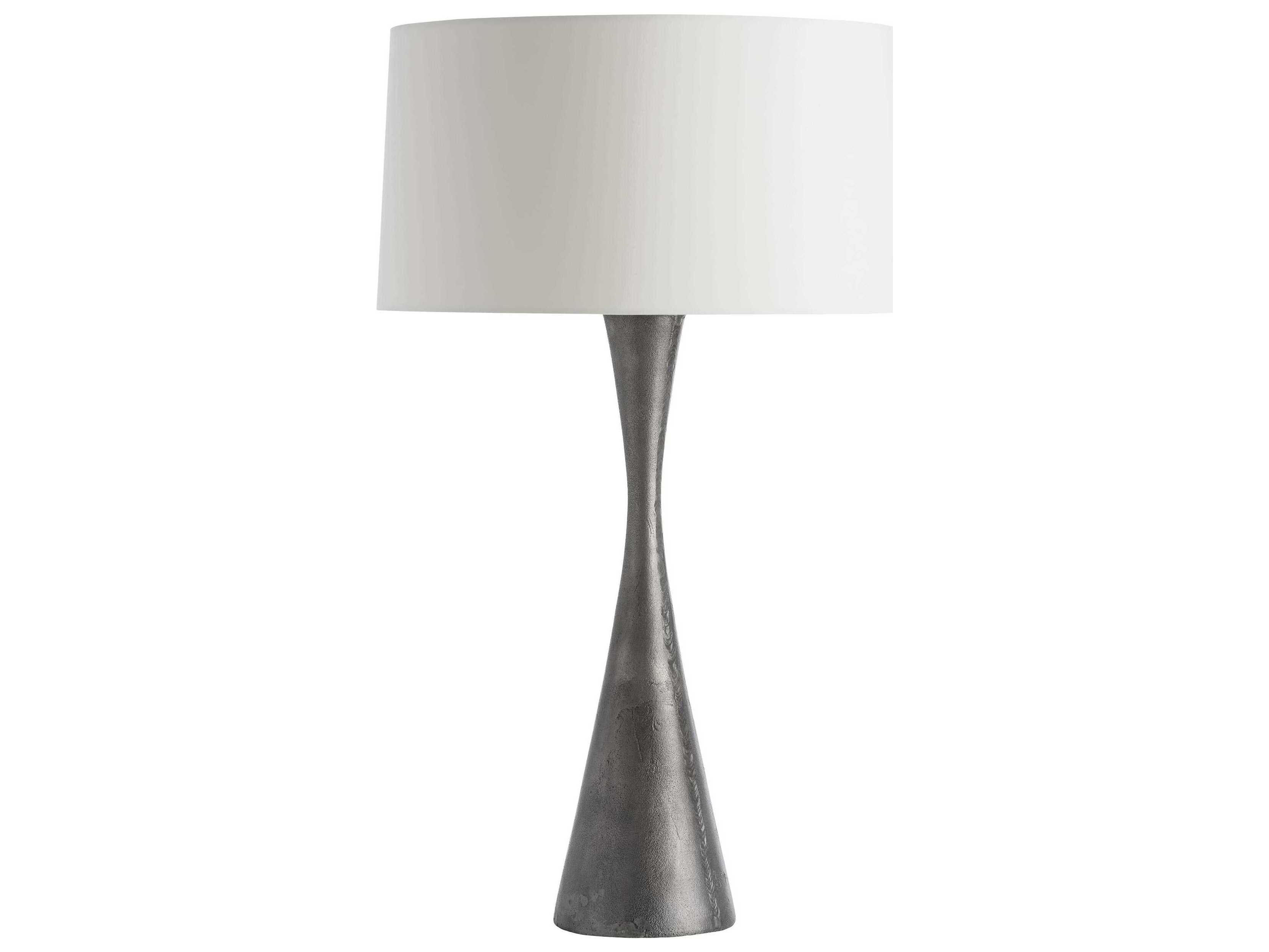 Arteriors Home Narsi Antiqued Aluminum Gray Buffet Lamp