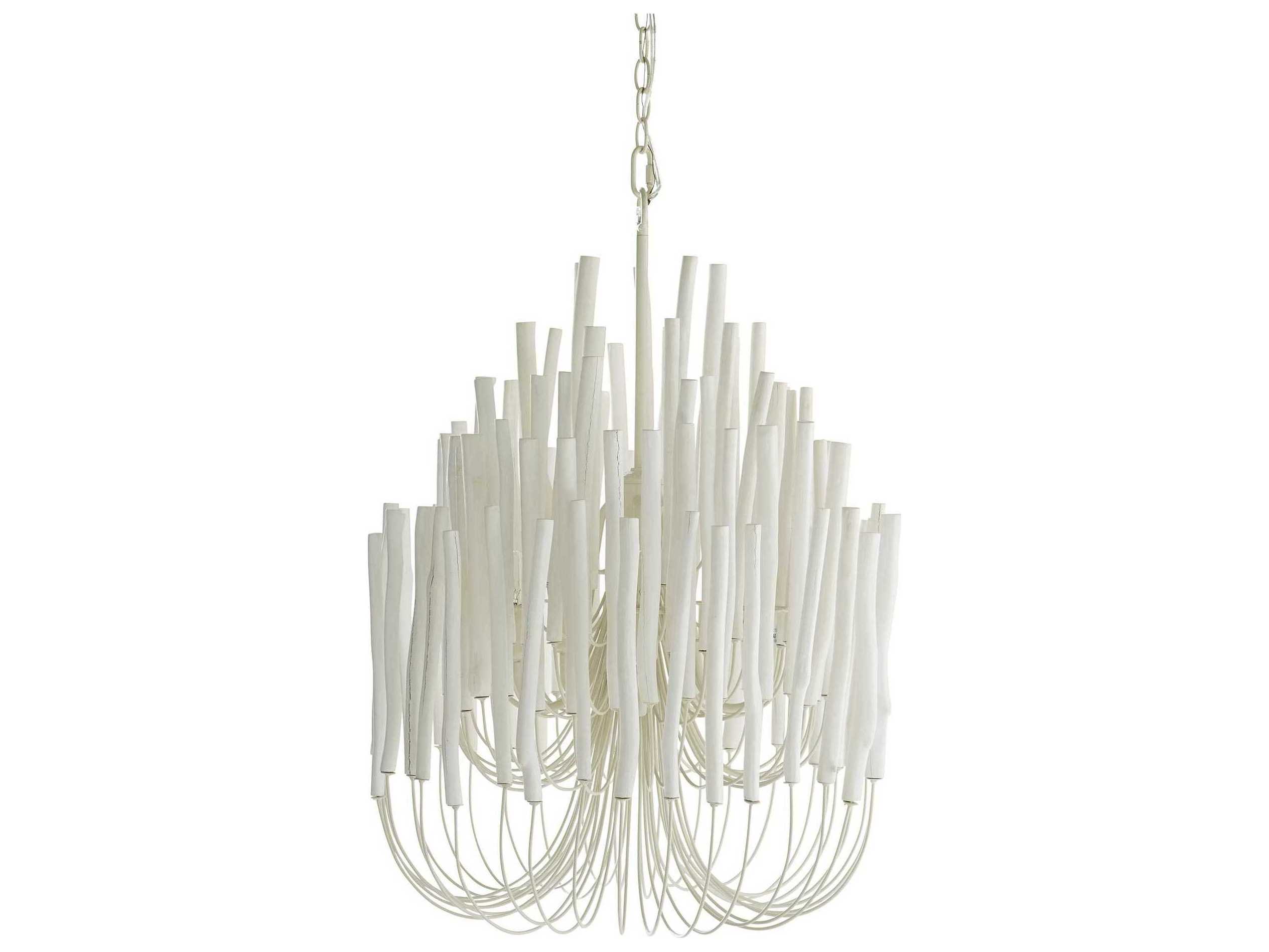 Arteriors Home Tilda 5-Light White Washed Empire Chandelier